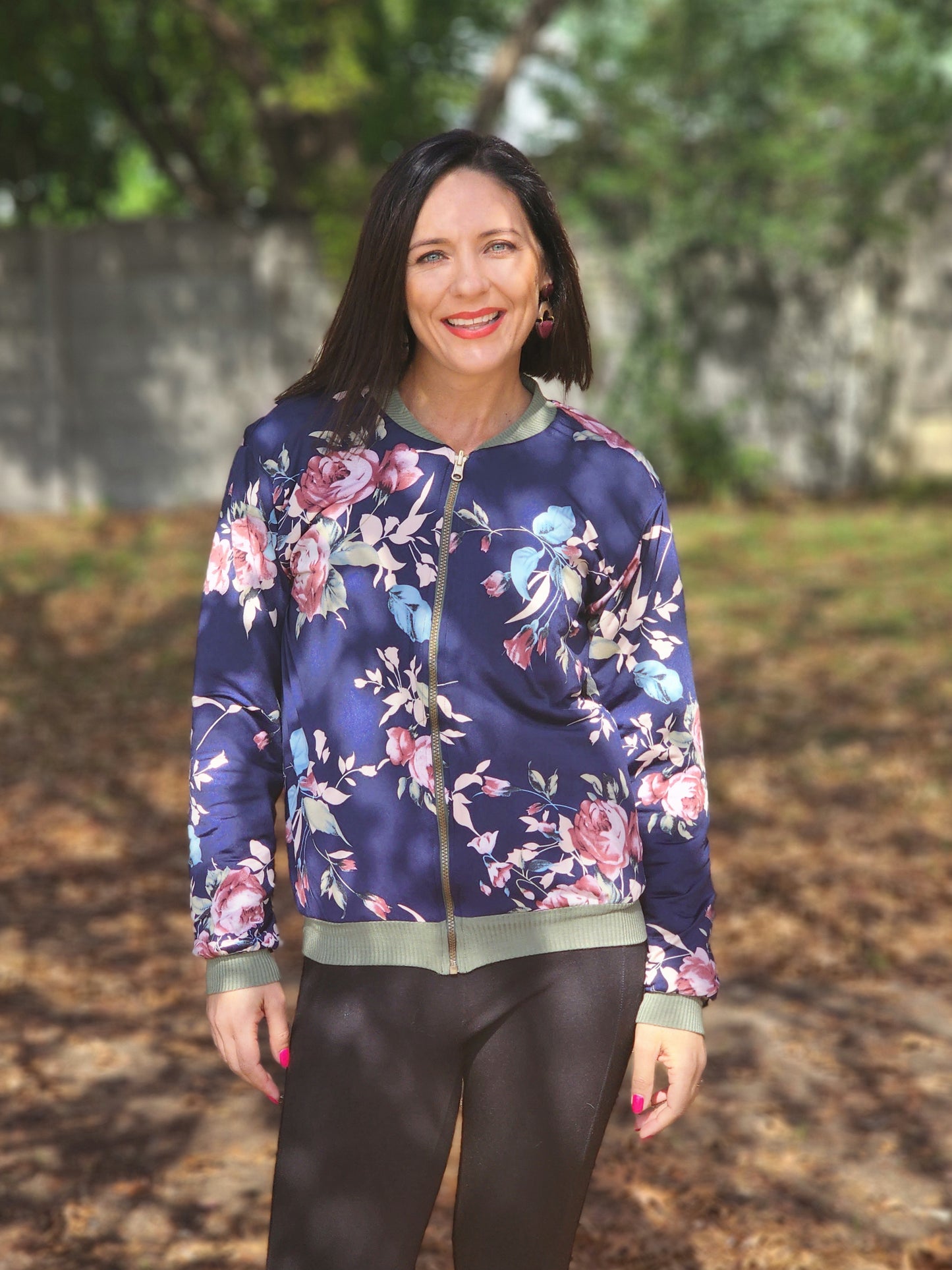 Beth Reversable Bomber Jacket Khaki