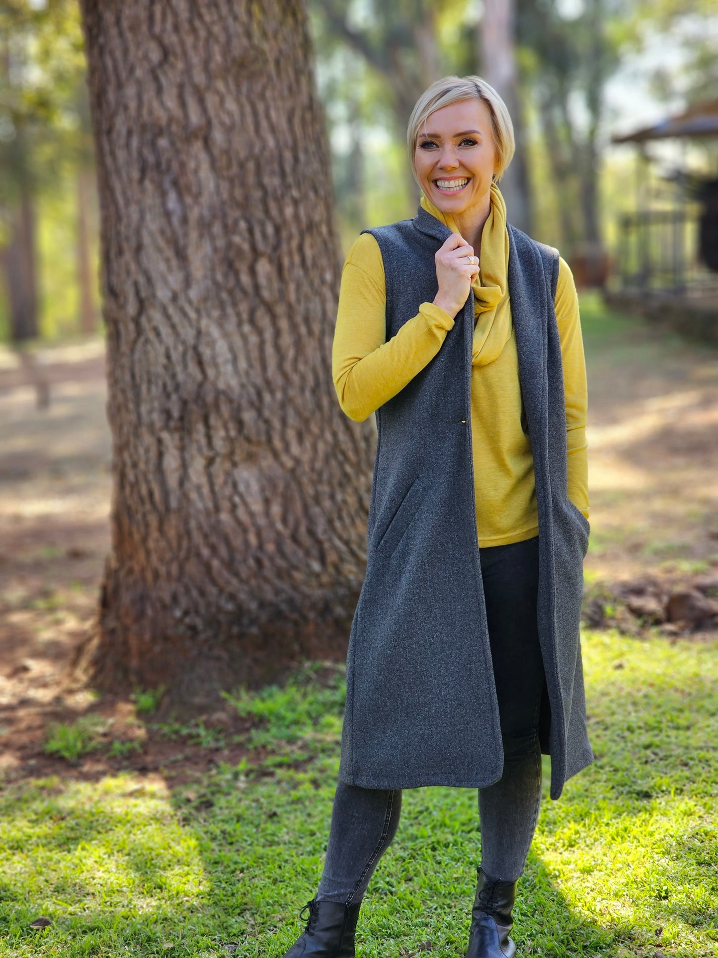 Kim Coat Charcoal