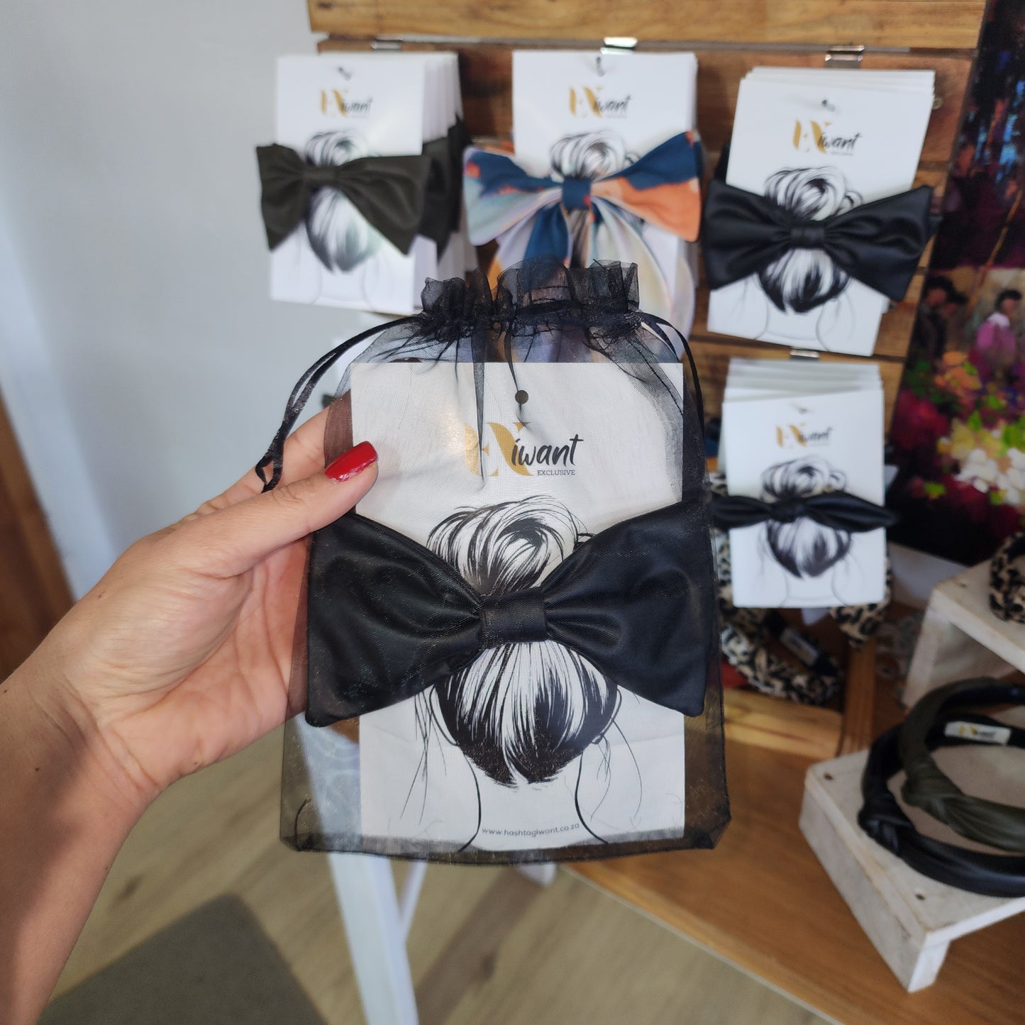 Ikat Large clip Bow