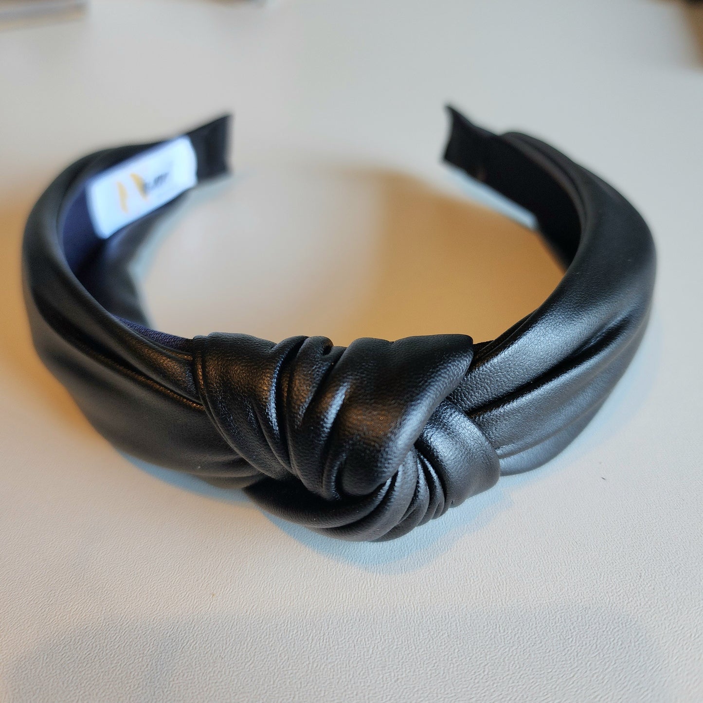 Pleather Aliceband Black