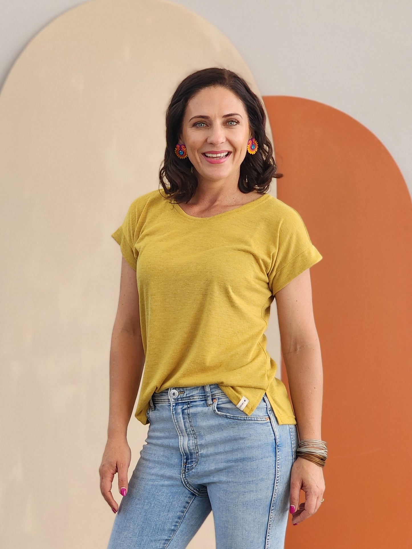 Zinnia blouse Honey