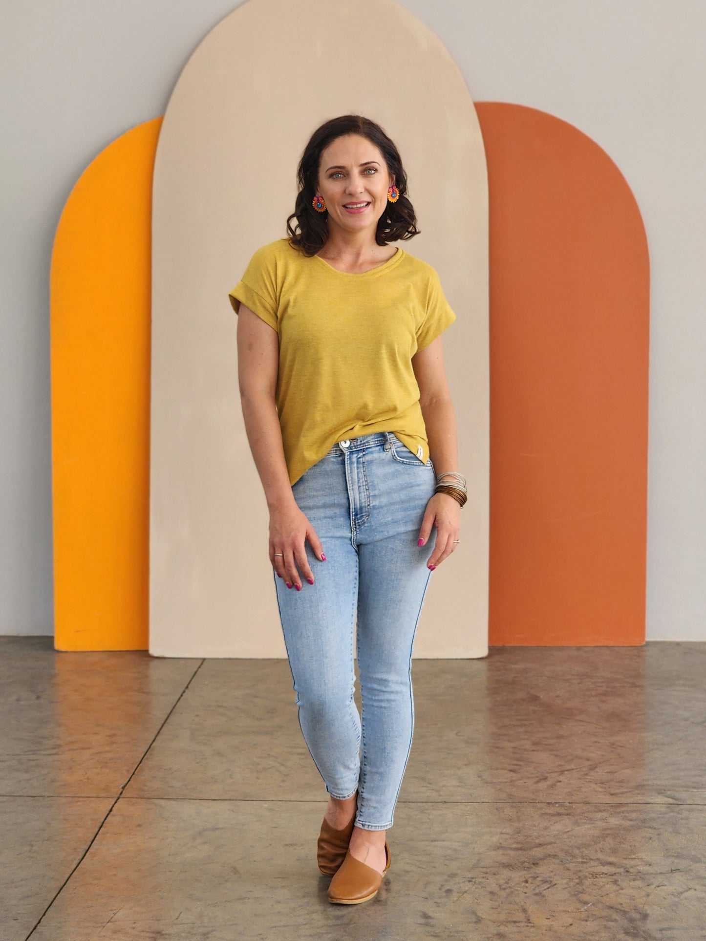 Zinnia blouse Honey