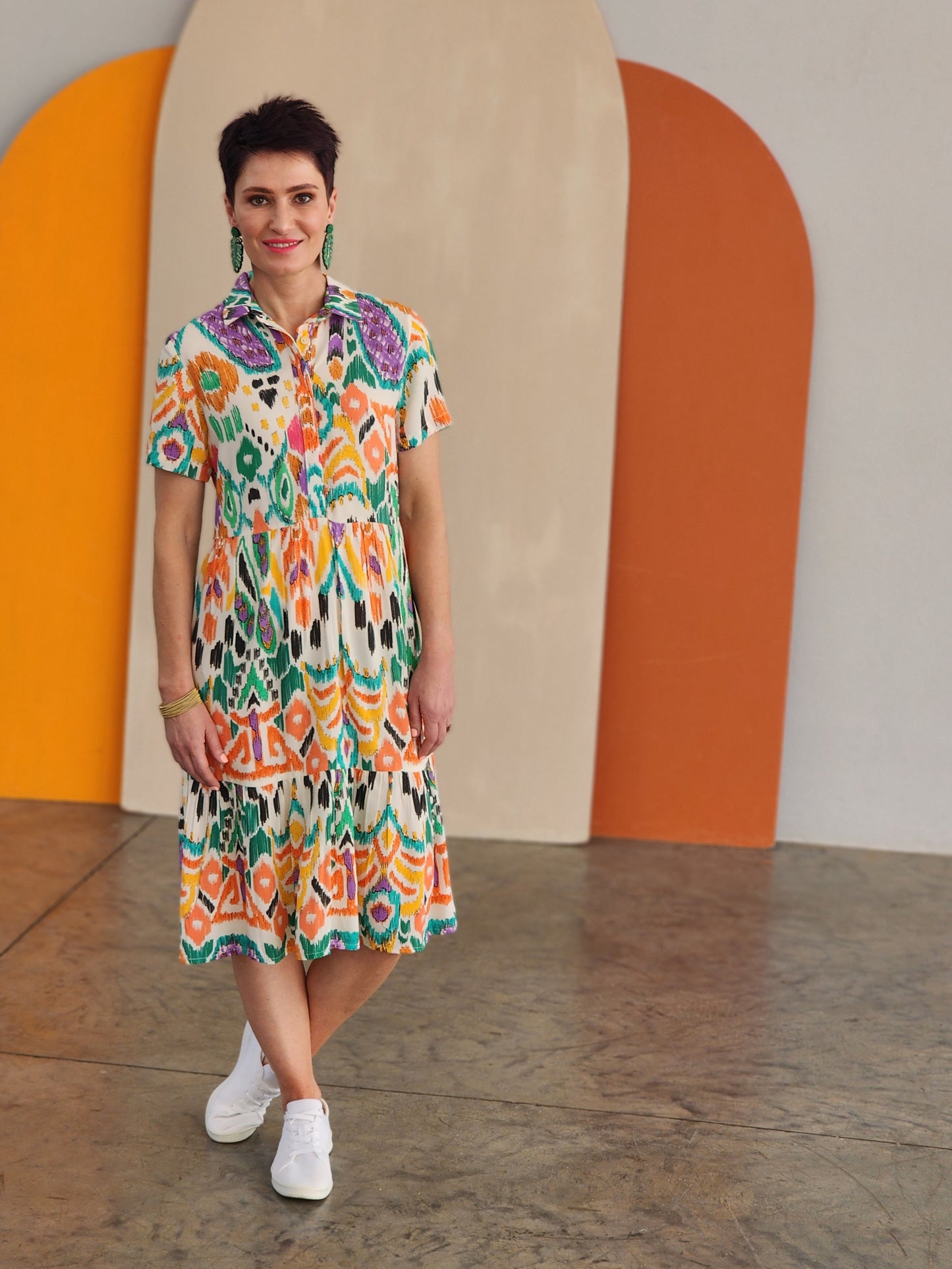 Linda Ikat Dress