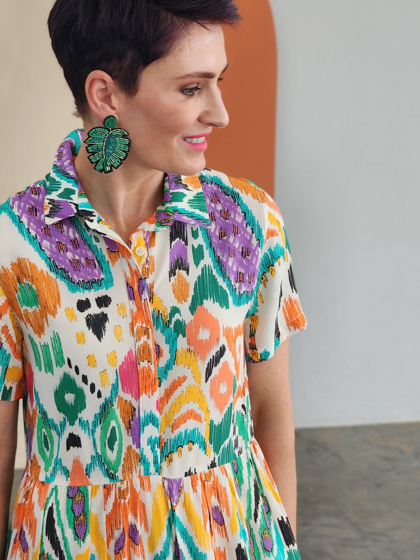 Linda Ikat Dress