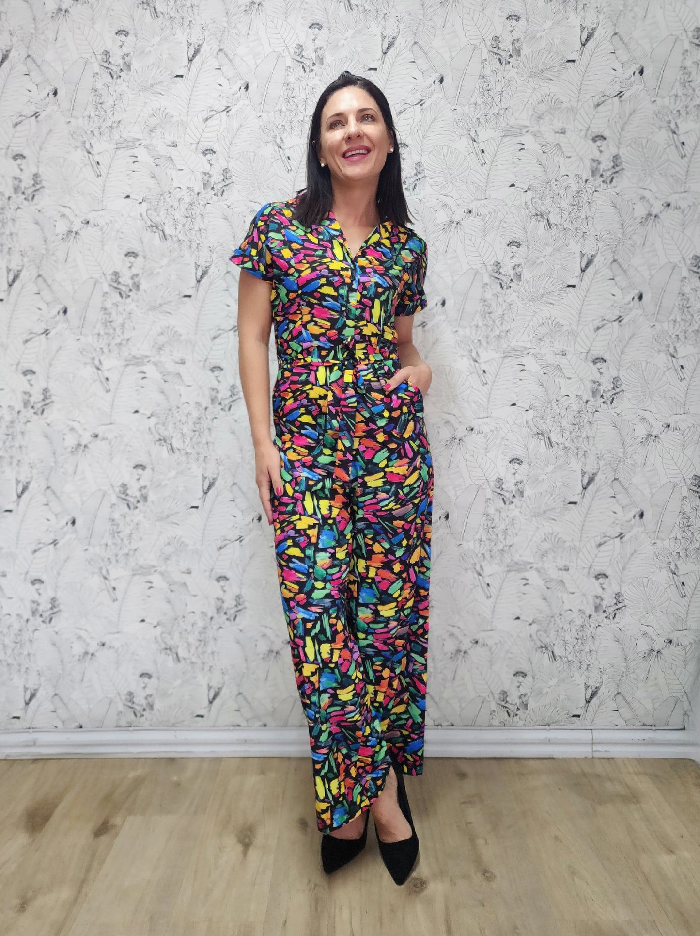 Clarence Black Sprinkle Jumpsuit