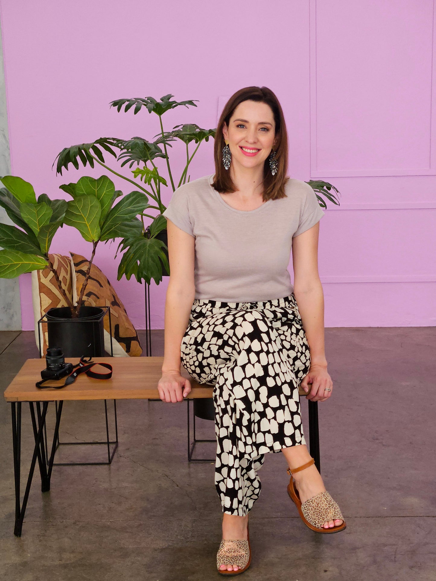 Laurel Mono Trousers (Size S left)