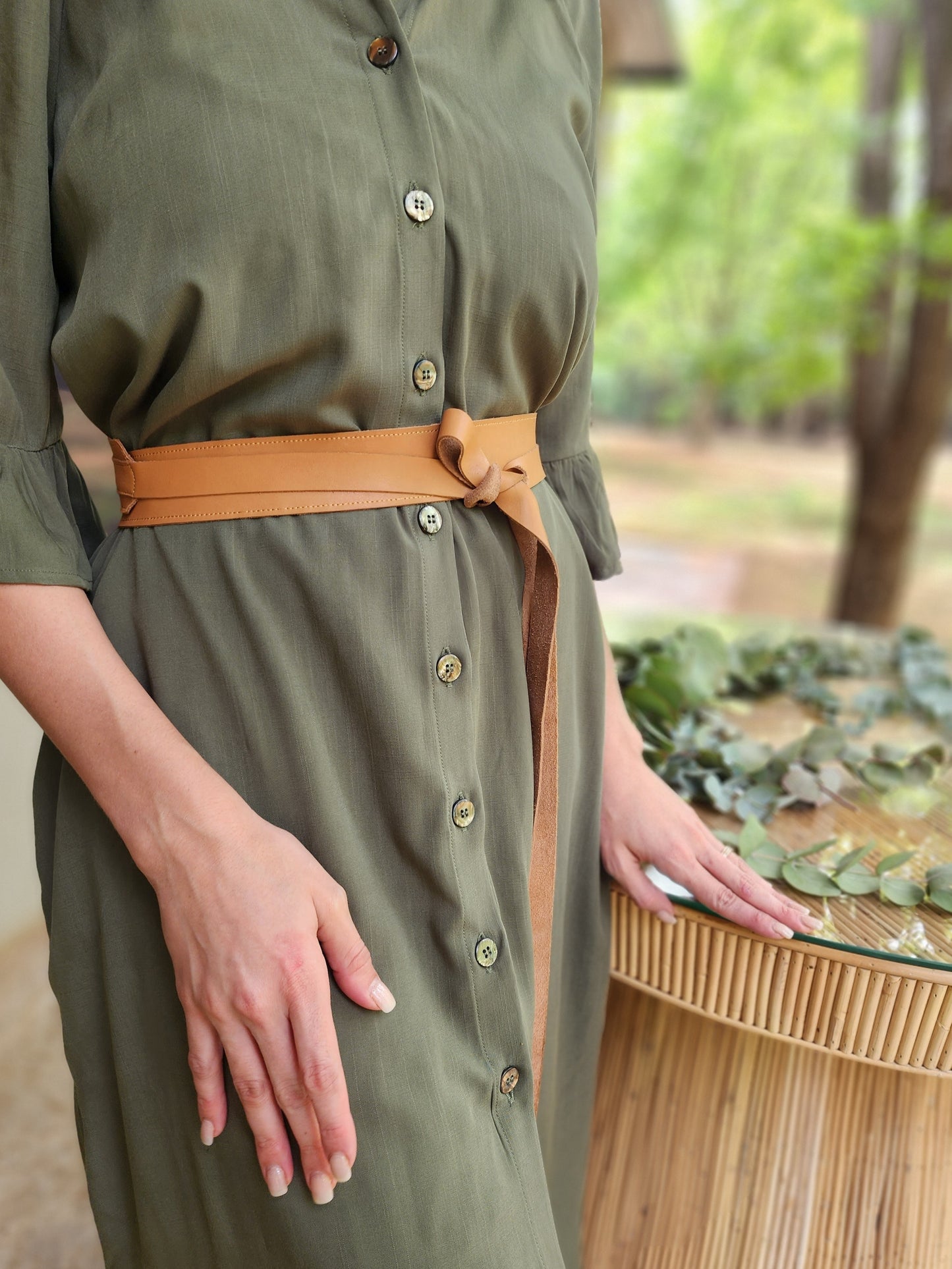 Tanna Wrap Belt Sand