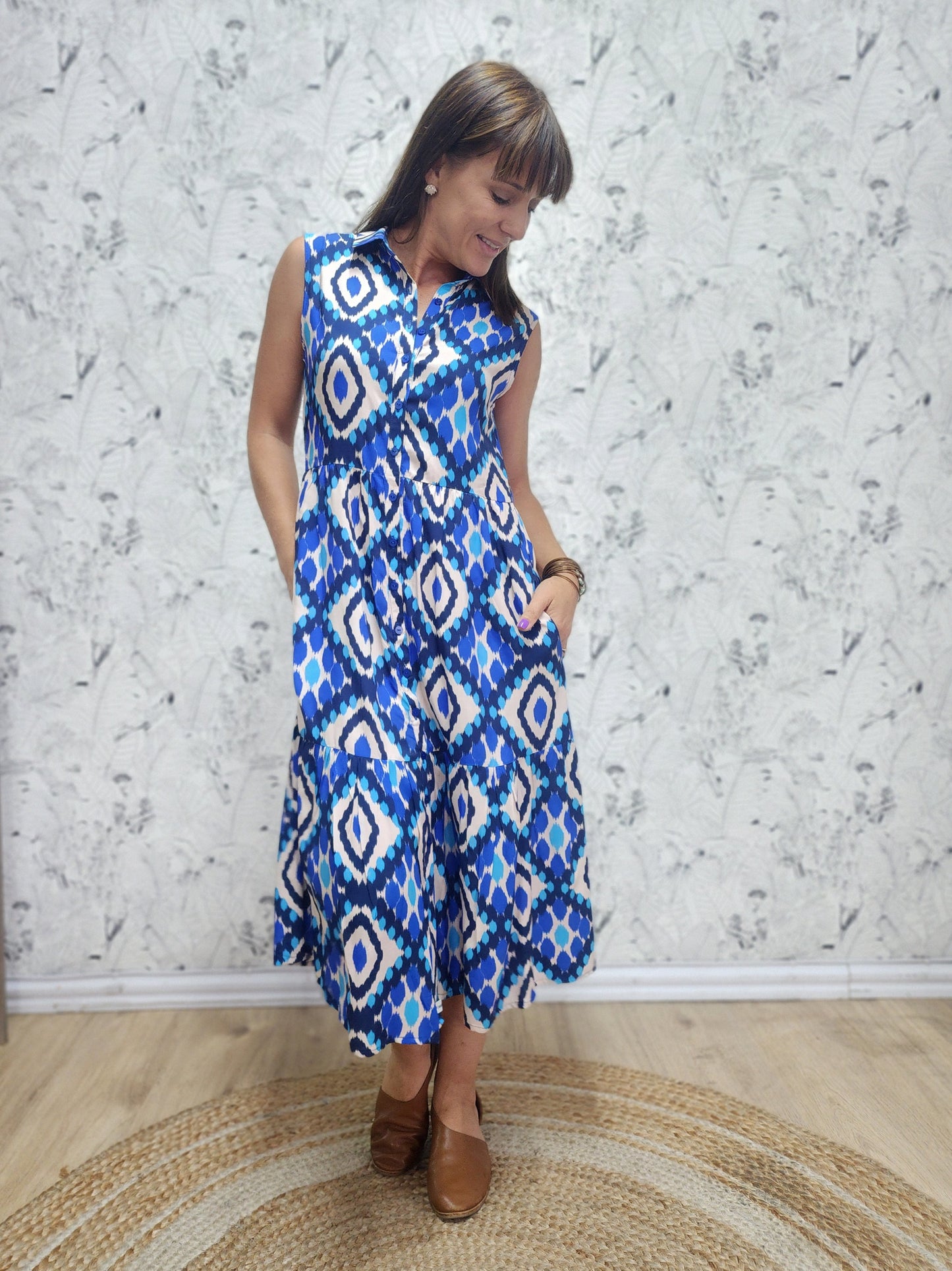 Olivey dress Argyle (Size 32 and 34 only)