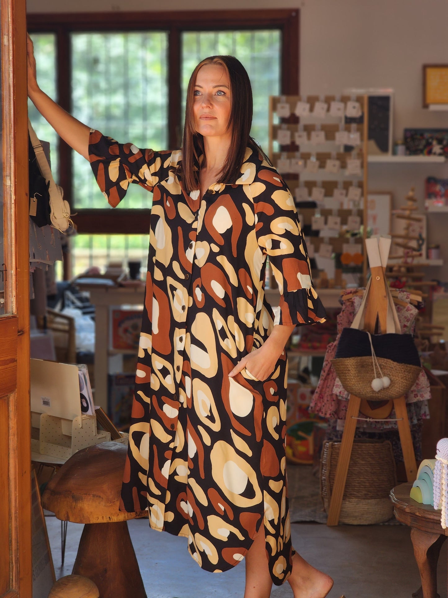 Savannah Dress Black (Size S, M & XL)
