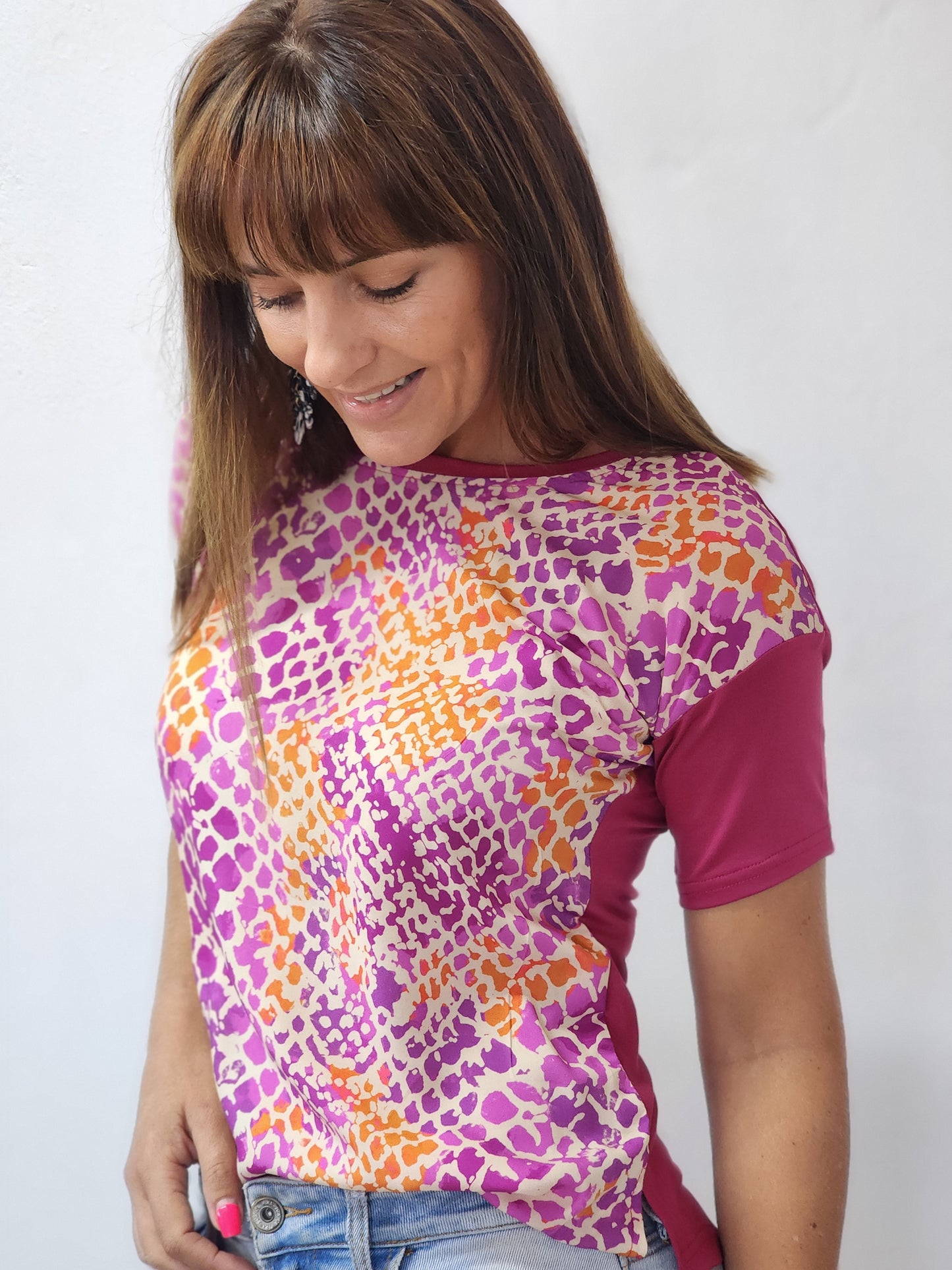 Simone Pink Snakeprint SS