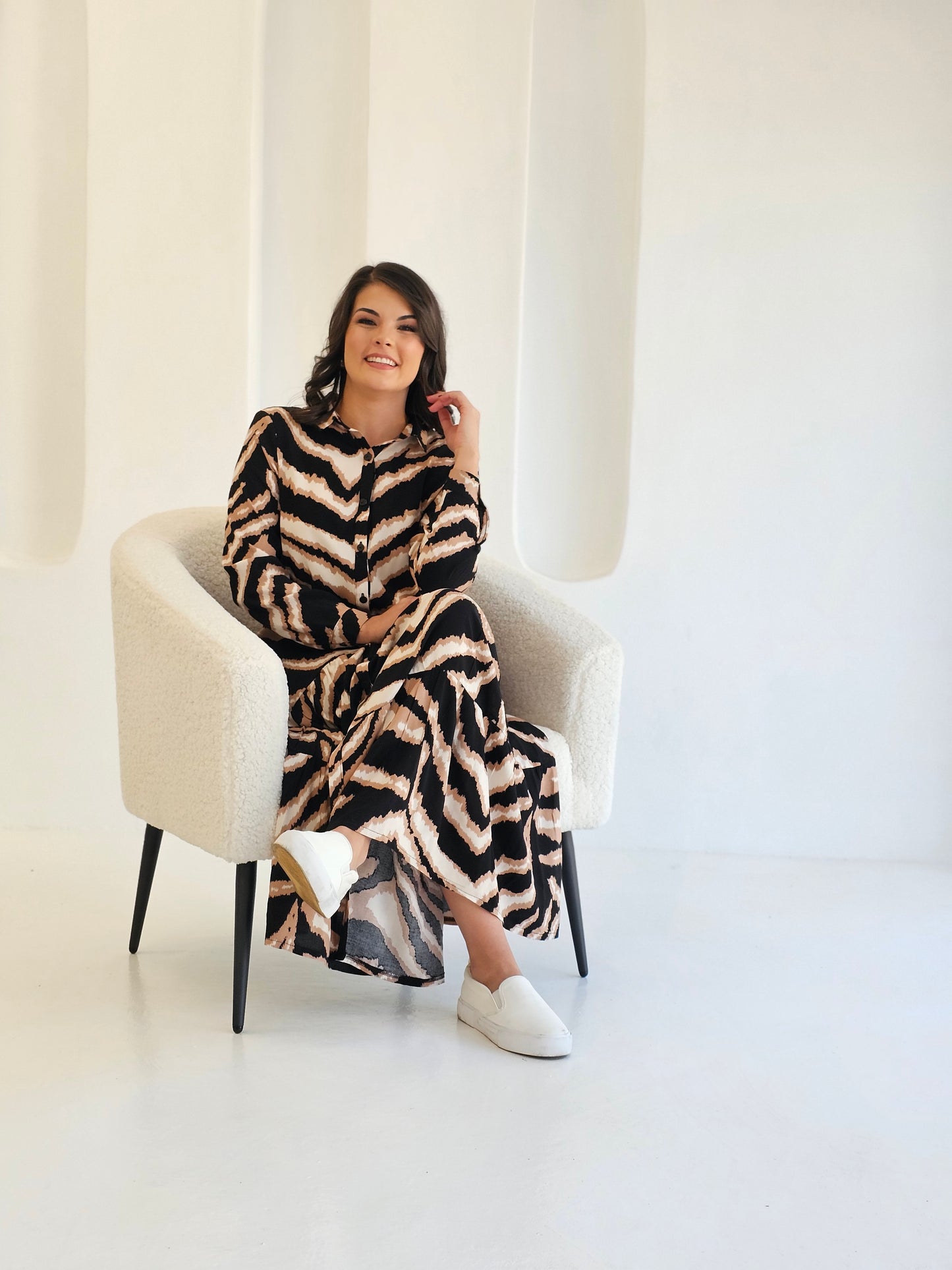 Trish Fancy Zebra Dress (Size 34&36)