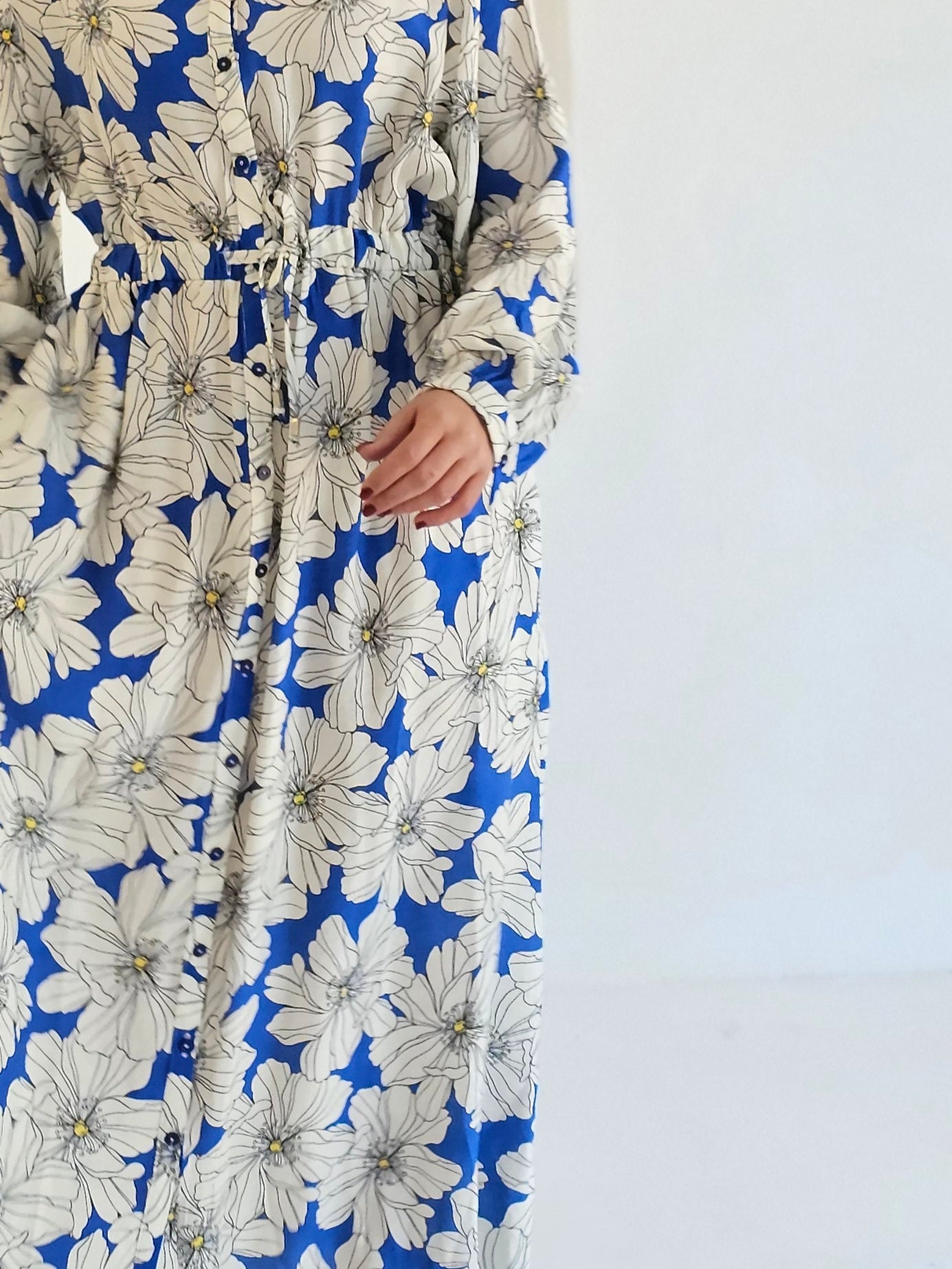 Livvie Maxi Sky Blossom Dress (Size XS/S)