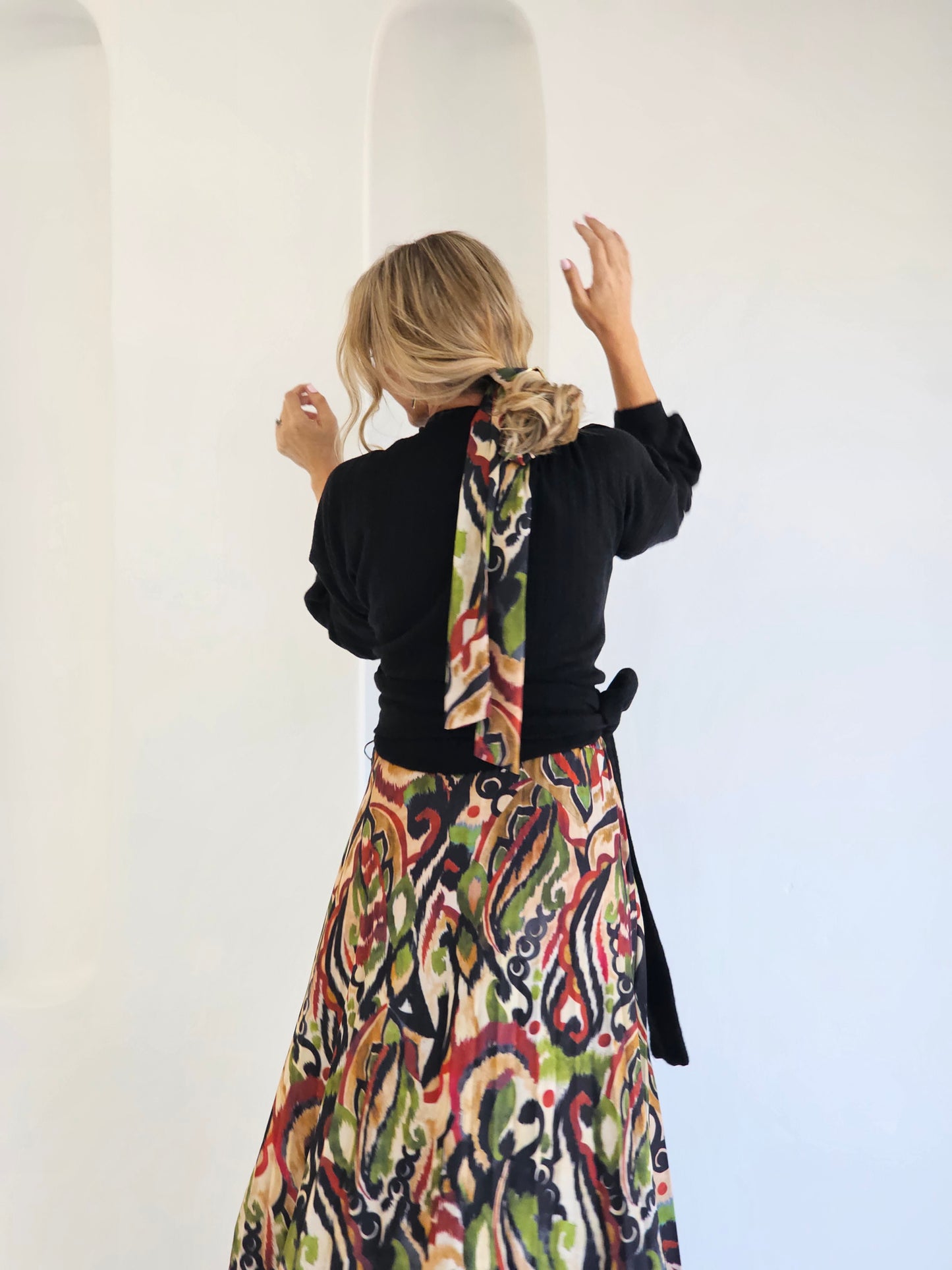 Evelyn Maxi Skirt Gold Bedazzle (Size S&M)