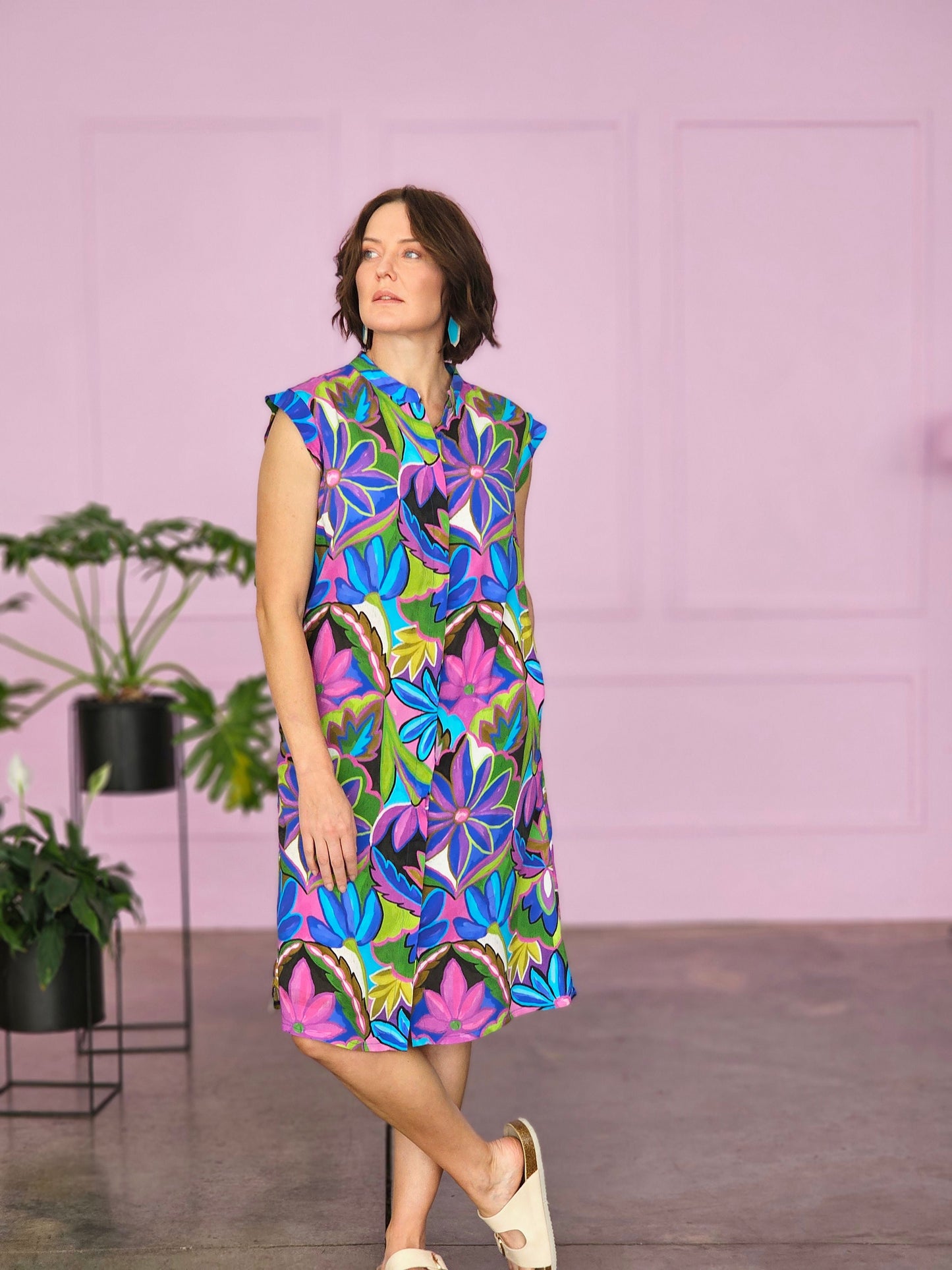 Adeline Purple Bazaar Dress (Size 38)
