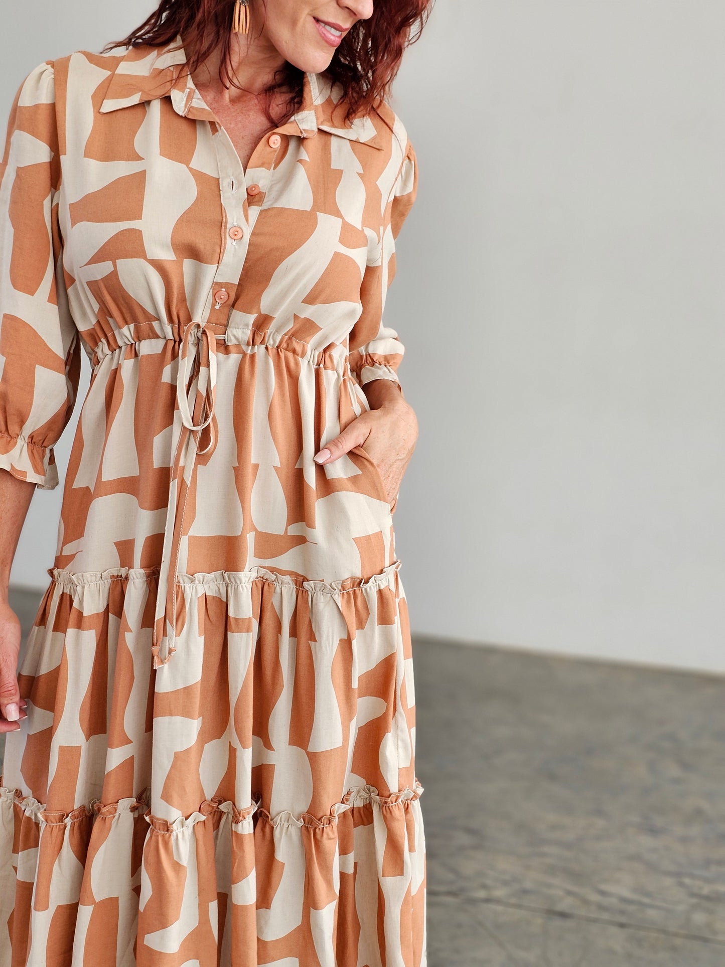 Georgia Tier Dress Sunrise (Size XL&3XL)