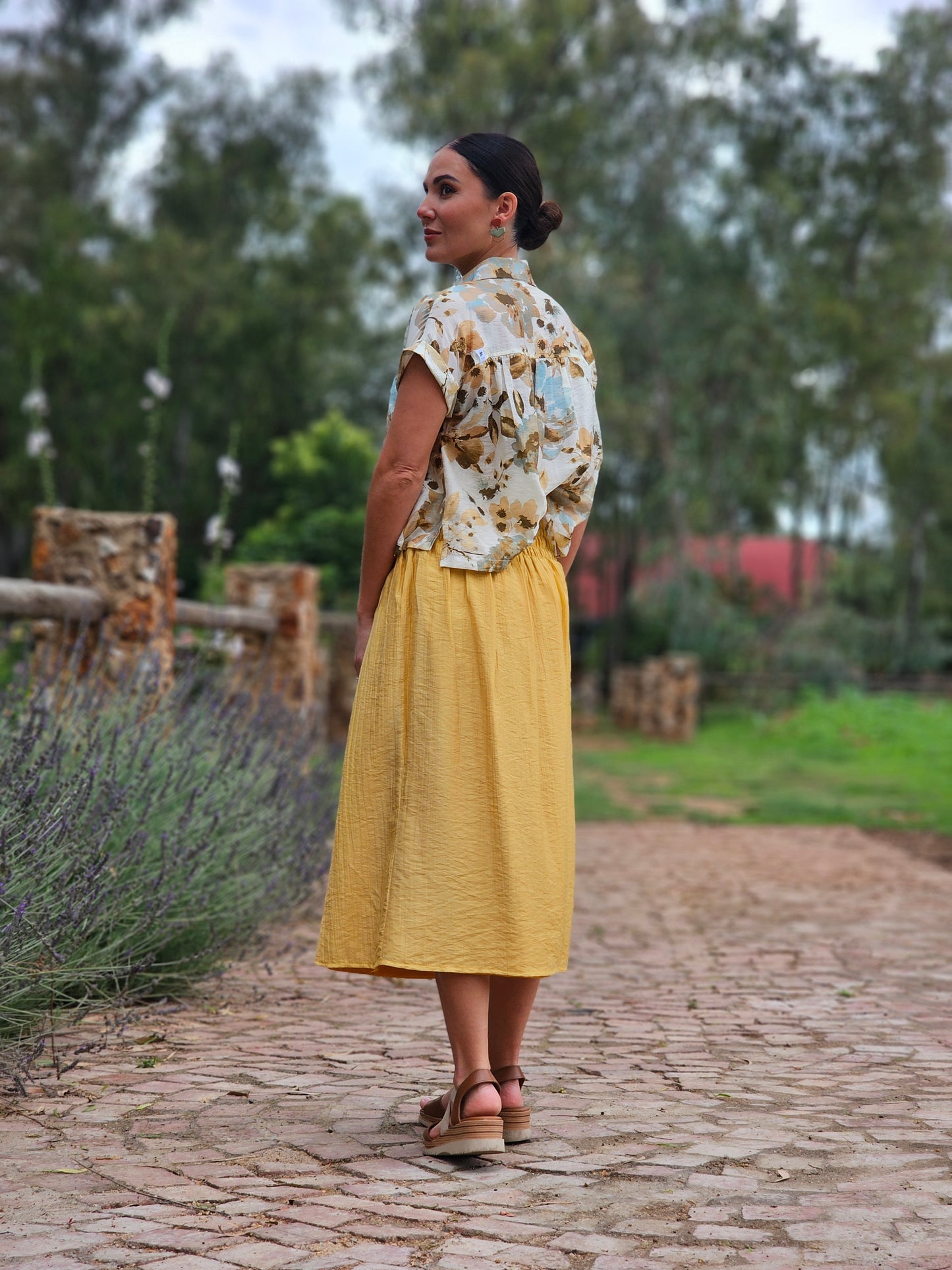 Hazel Blouse Desert Floral