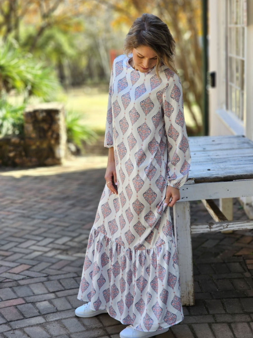 Tabitha Oriental Tiered Dress