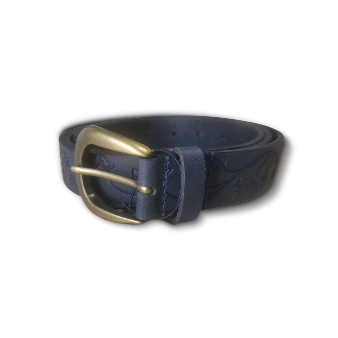 Nikki leather belt Navy