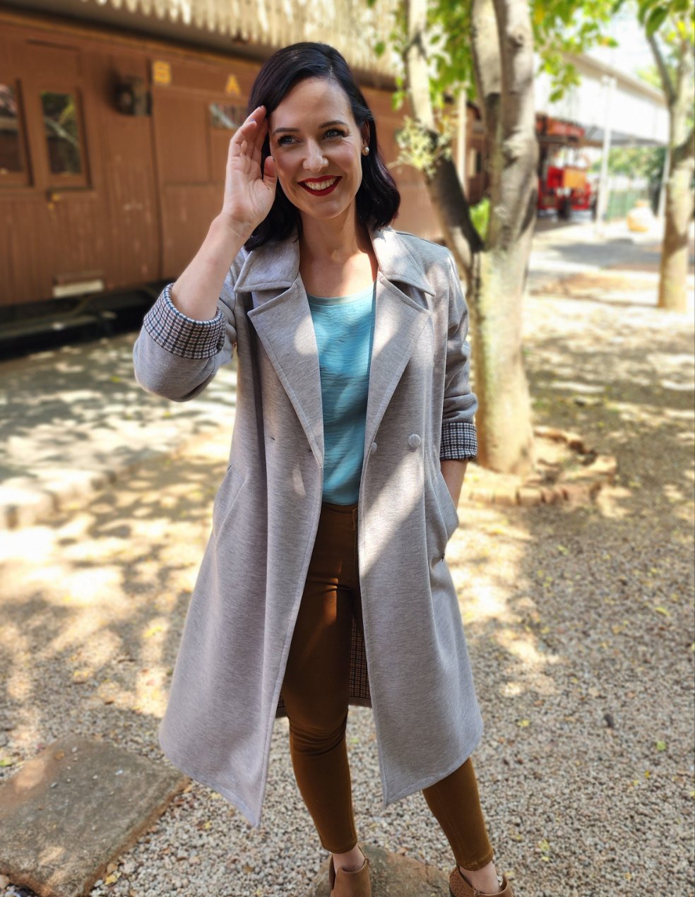 Jane Check Stretcherry (Size XL and 2XL only)