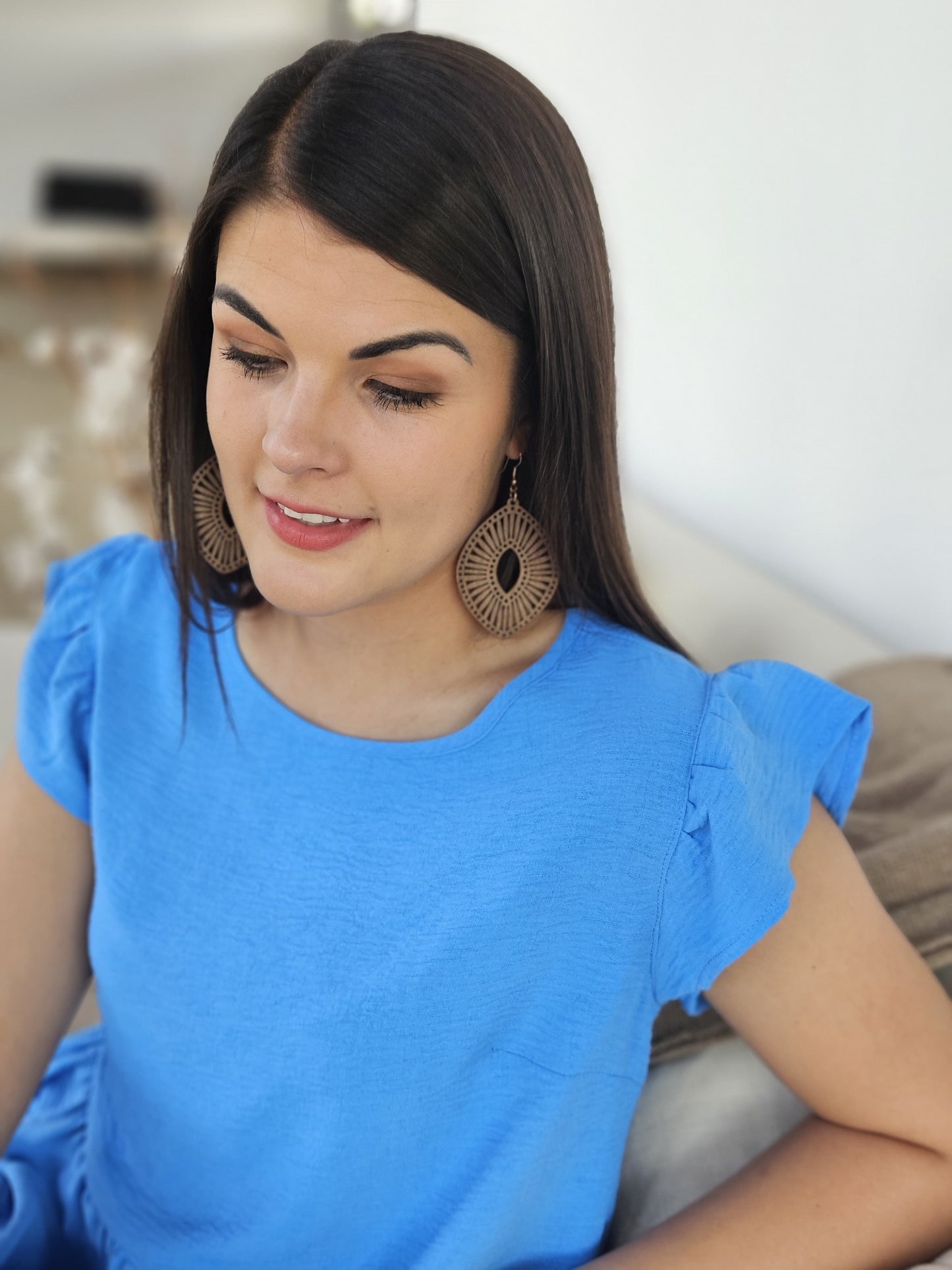 Atlanta tier dress Sky (Size L)
