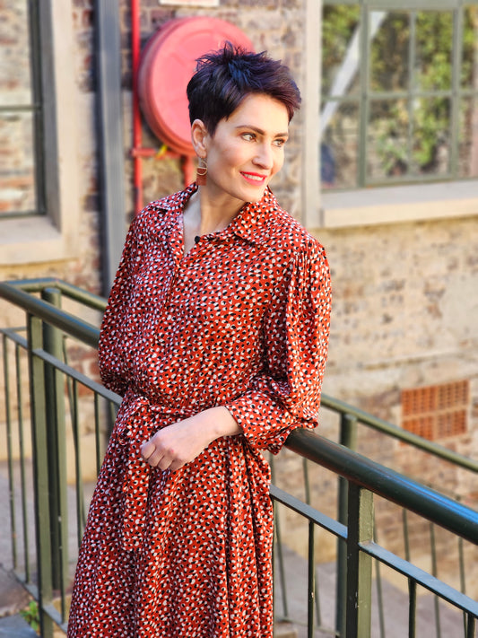 Nixxie Maxi Dress Feisty Red (Size 30)