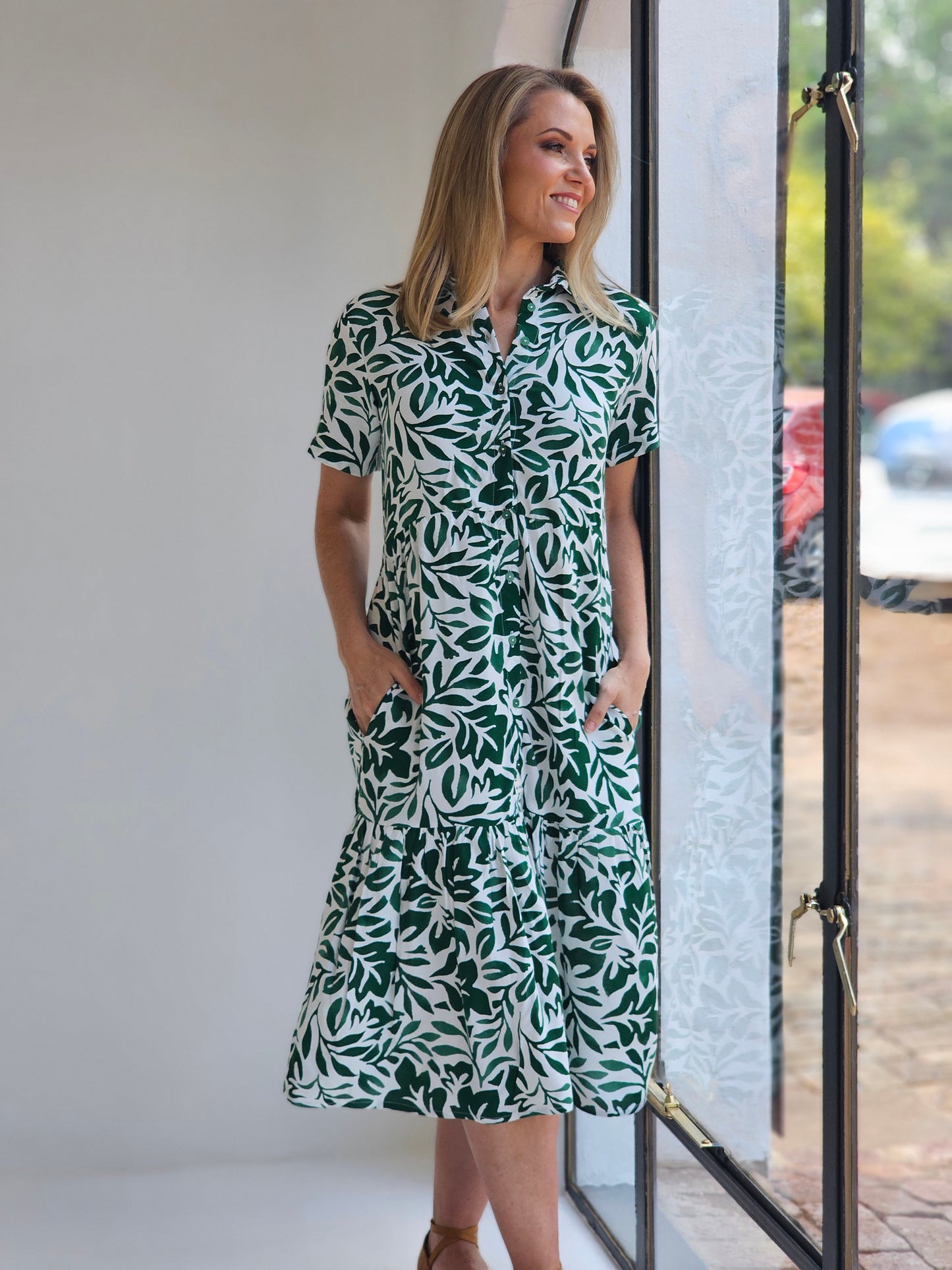 Brittany Midi Greenery (Size 30&32)
