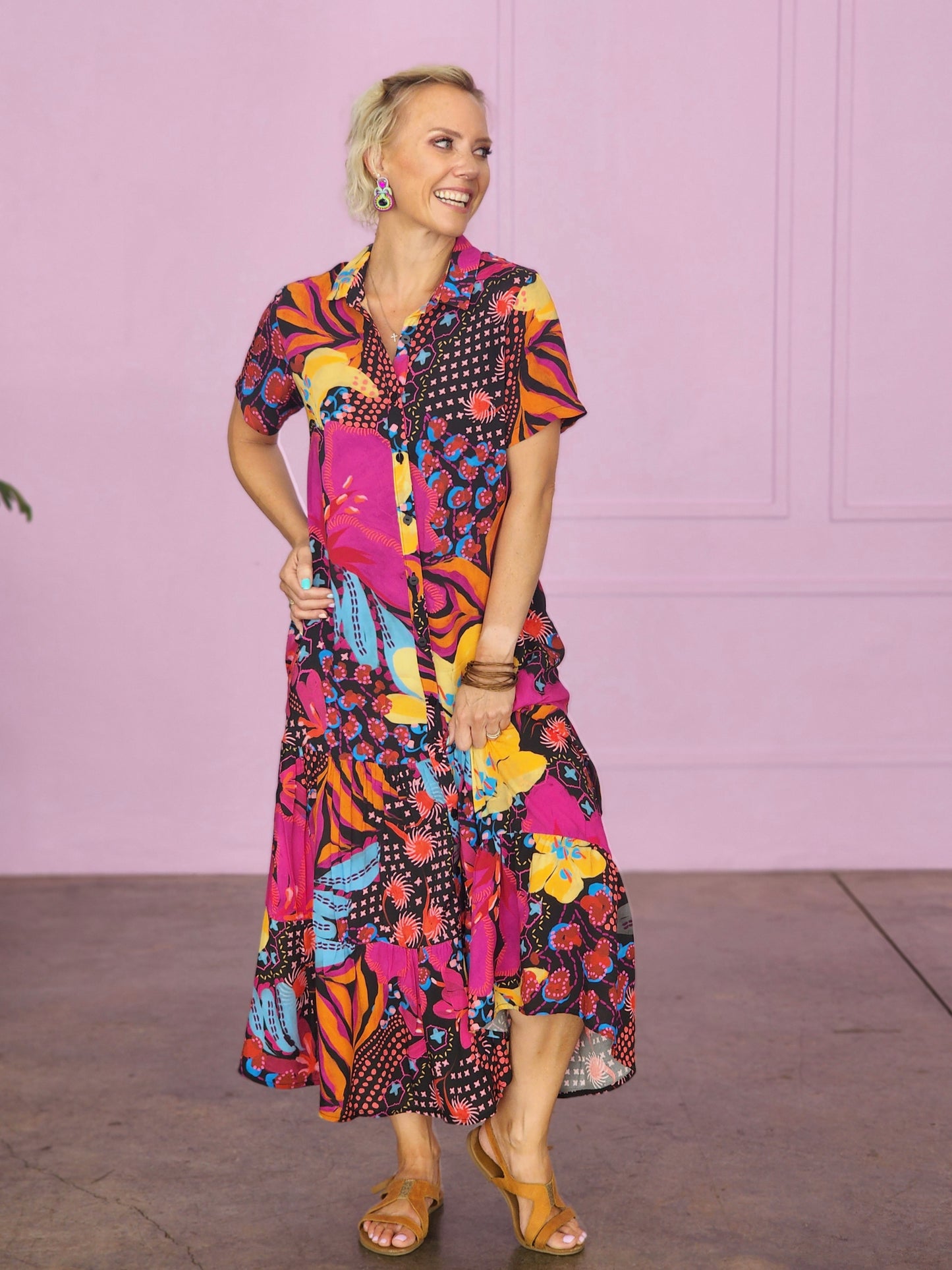 Sienna Black Lively Dress (Size 42)