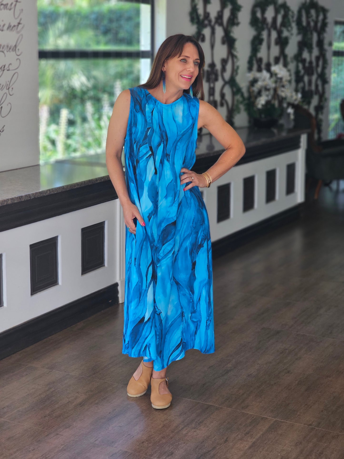 Louise Dress Ocean Haze