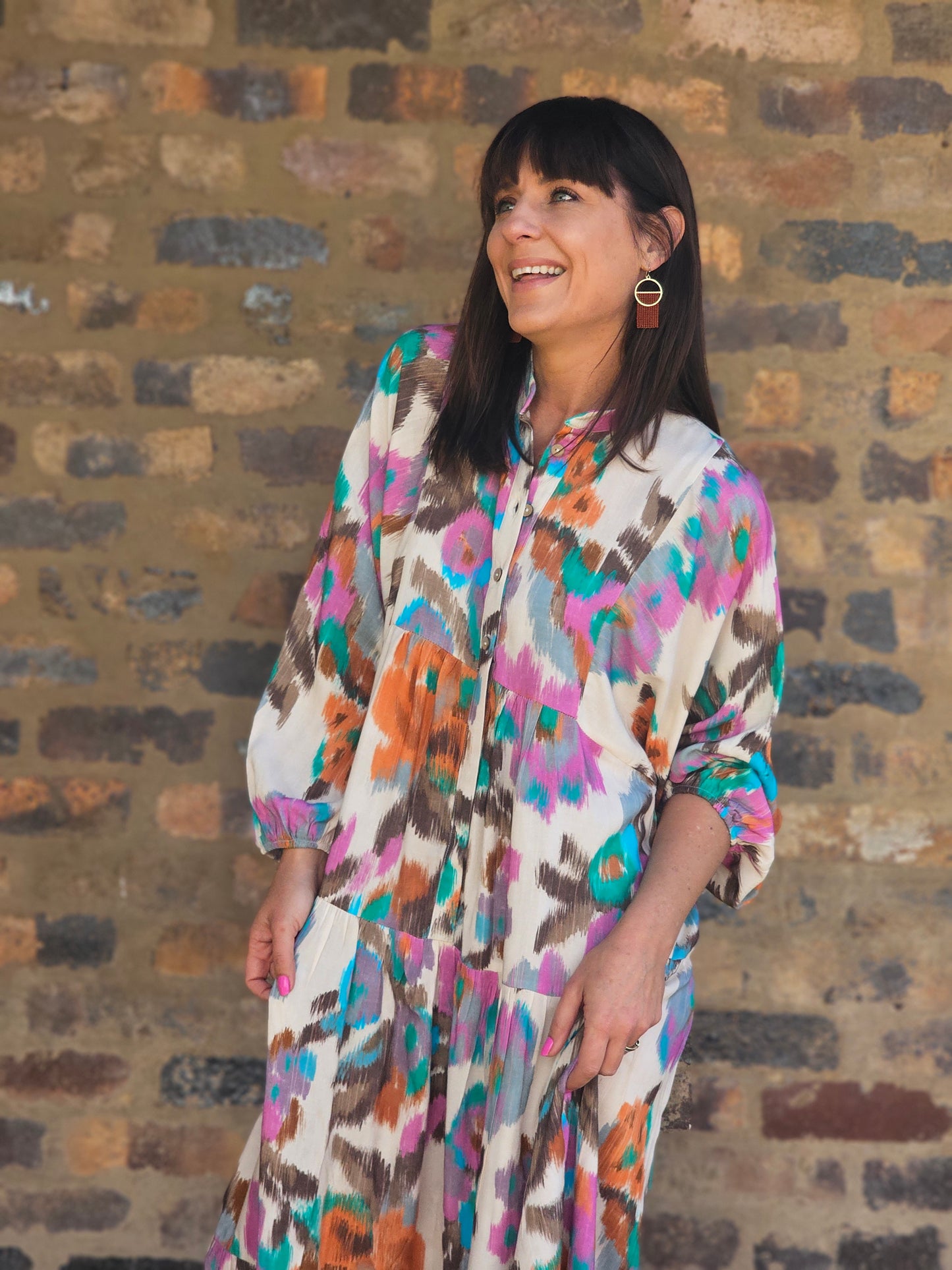 Sally Maxi Dress Warp Floral Del 15 Aug