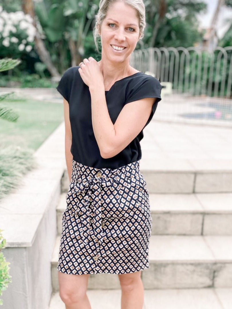 Mia Graphic Skirt (L and XL only)