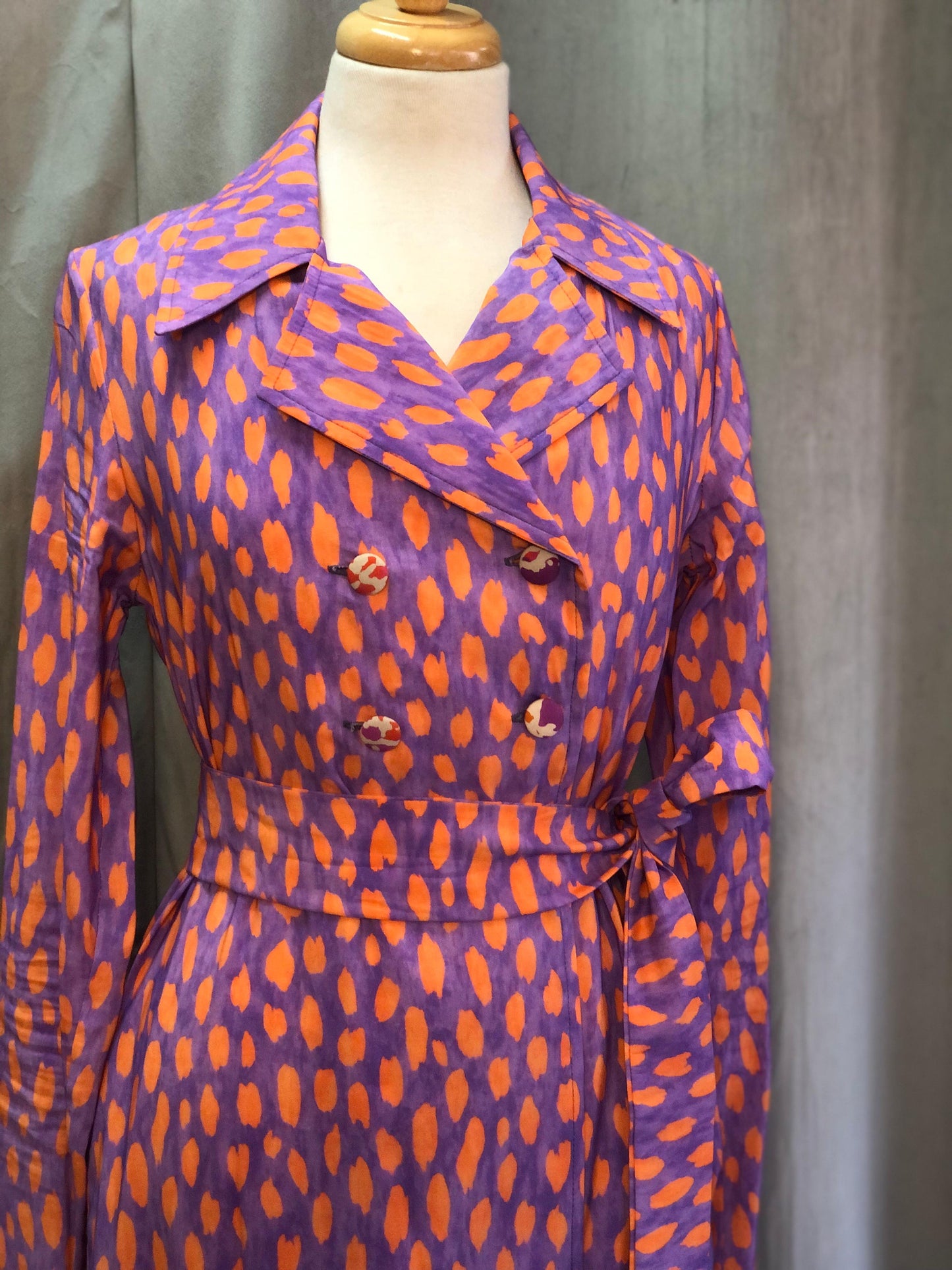 Fashion Show Purple Trench Coat (Size S)
