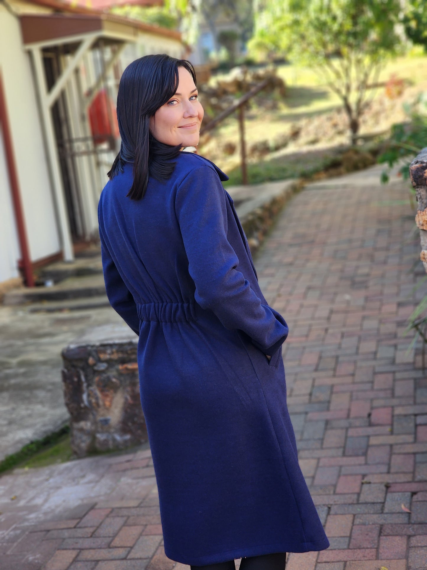Jane Coat Navy (Size M and L only)