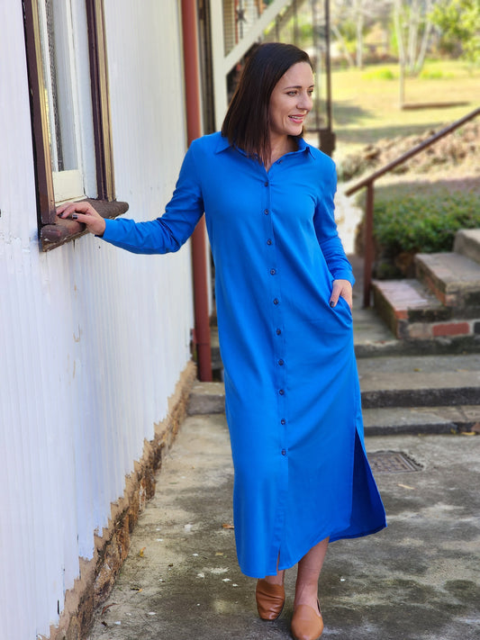 Willow Dress Azure Blue