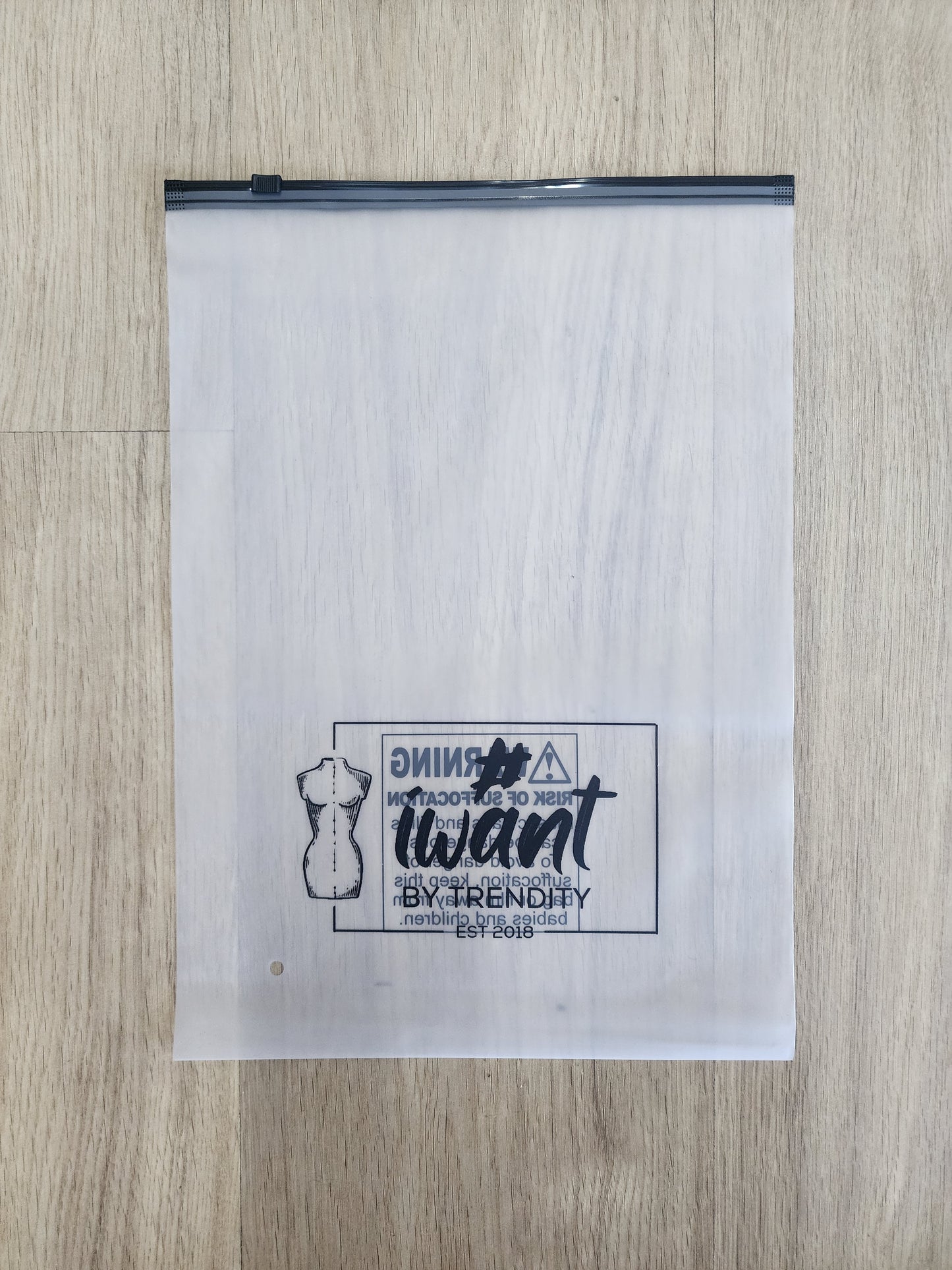 Frosted Ziplock Bag Small