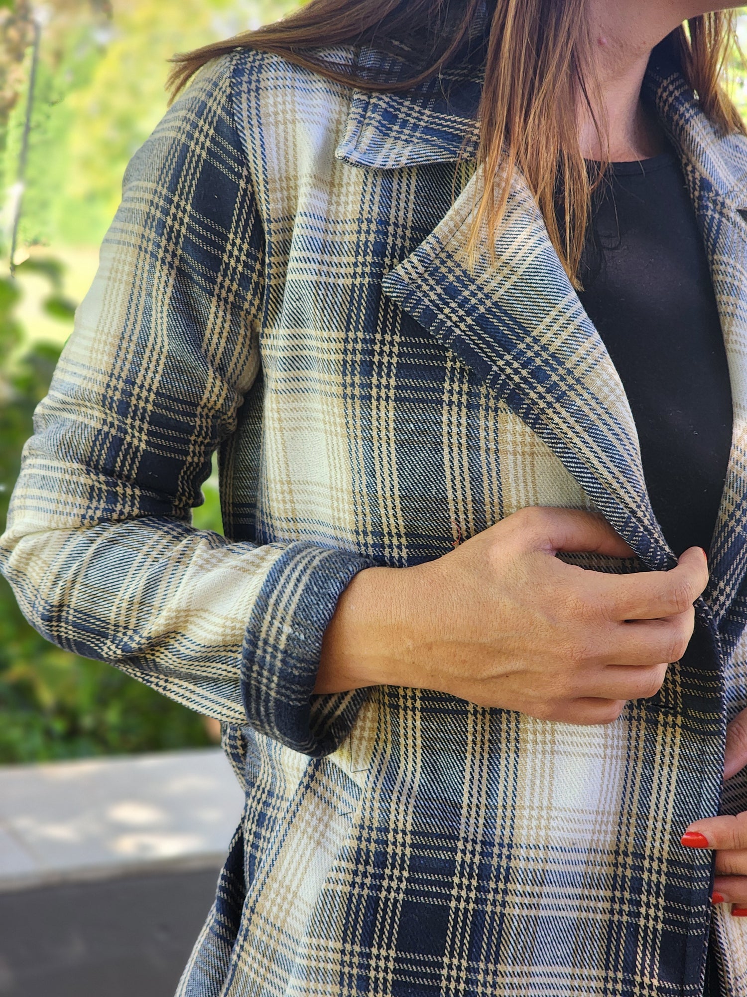 Amy Blazer Check (XL and 2XL)