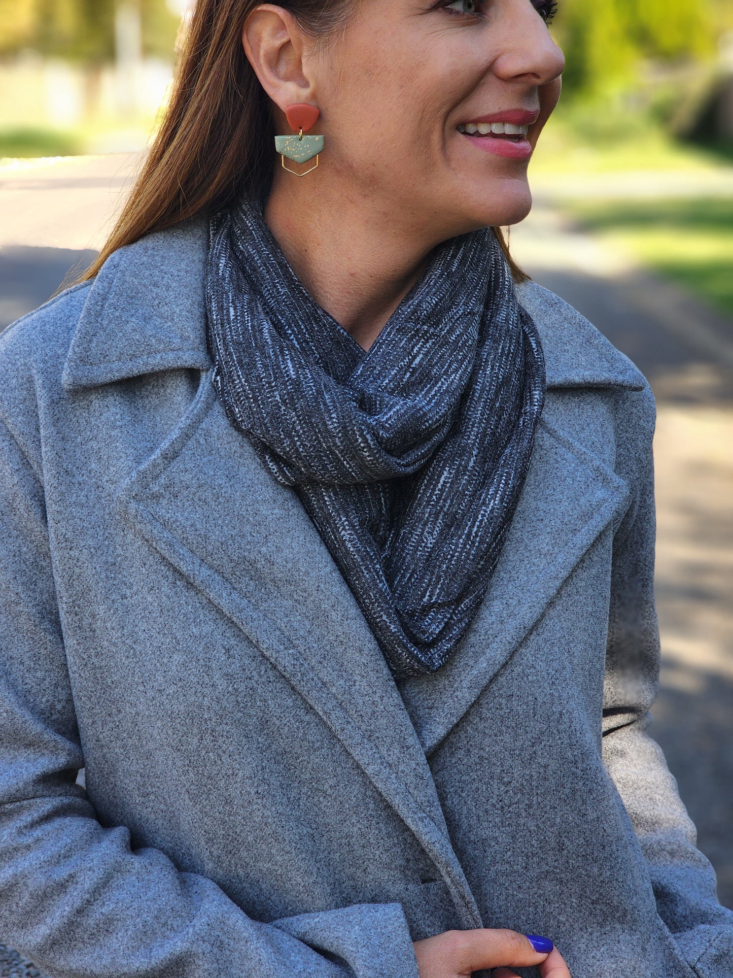 Snood Scarf Grey Melange