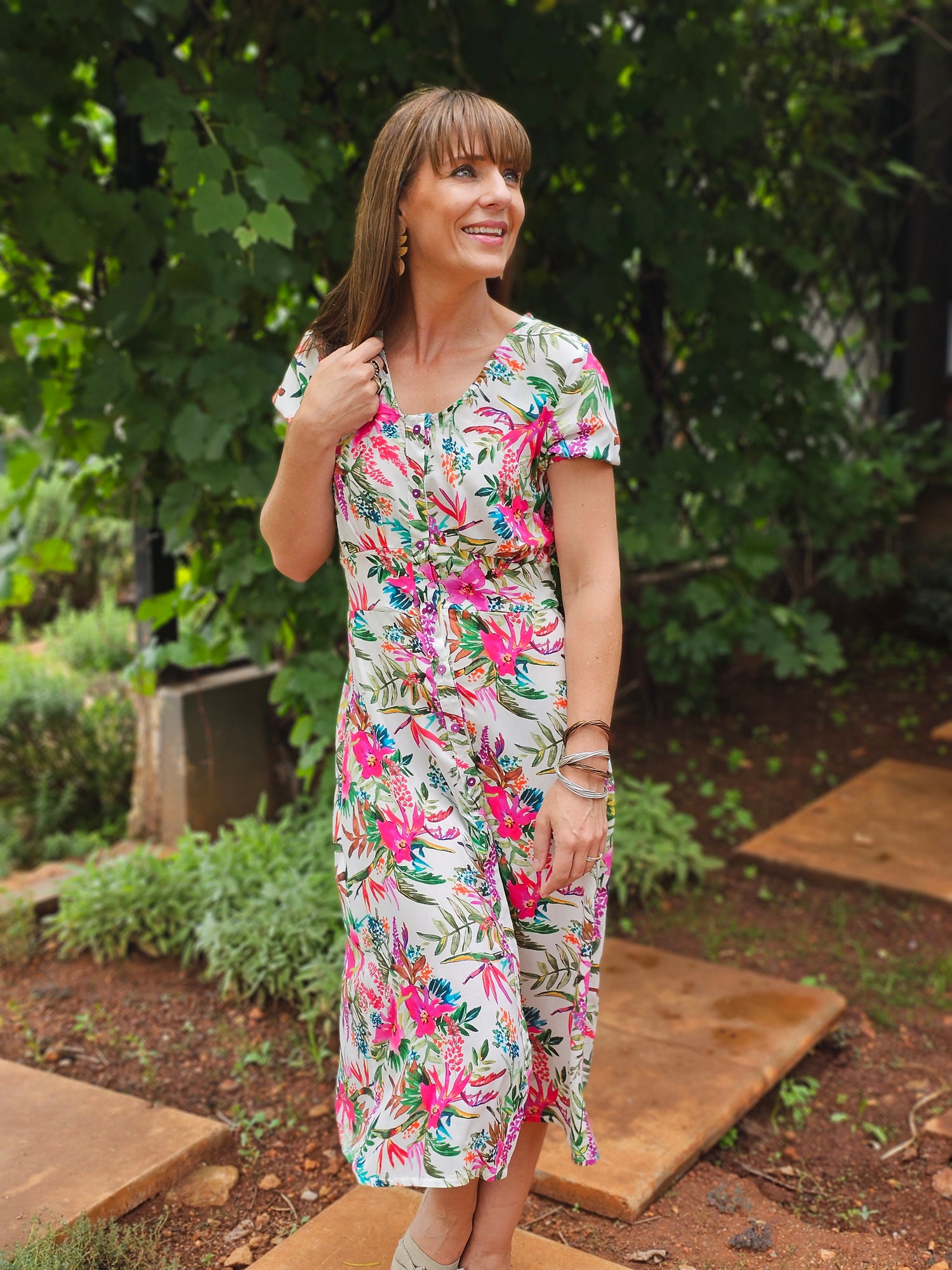Kiara Dress Garden Floral