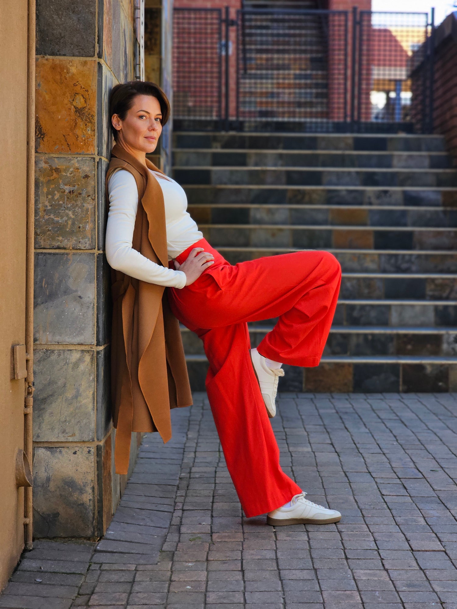 Sandra Pants Fiery Red
