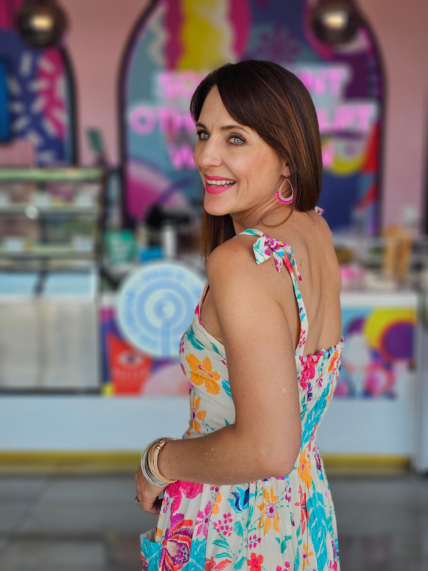 Steph Dress Hawaiian Floral