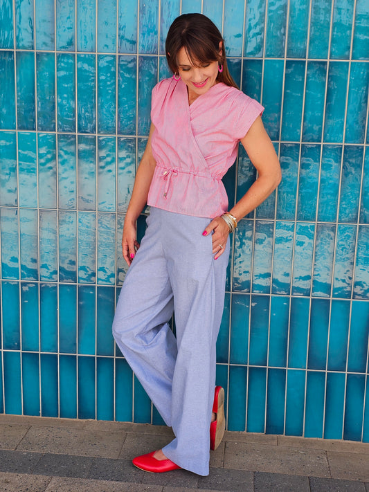 Sandra Pants Chambray