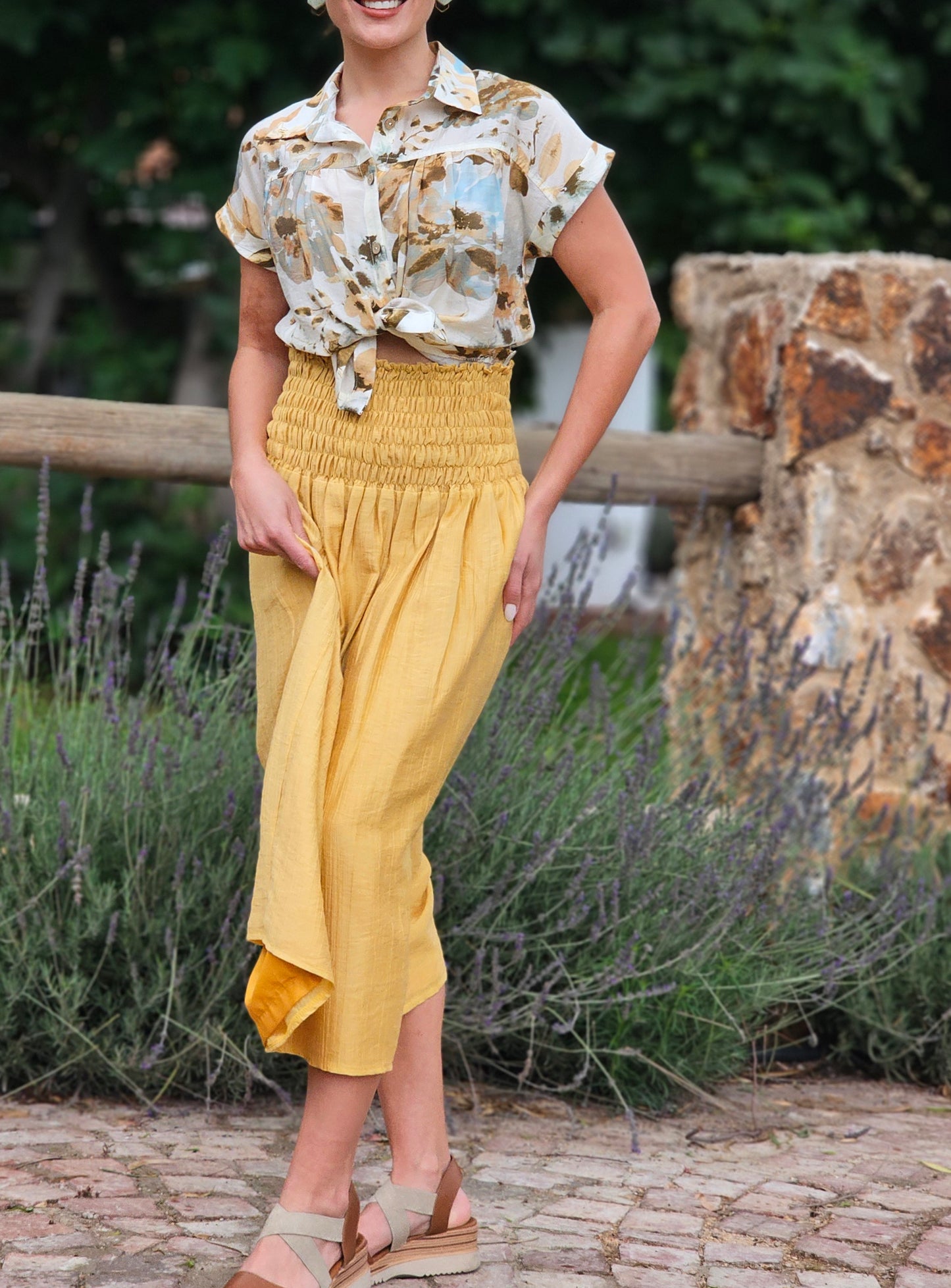 Hazel Blouse Desert Floral