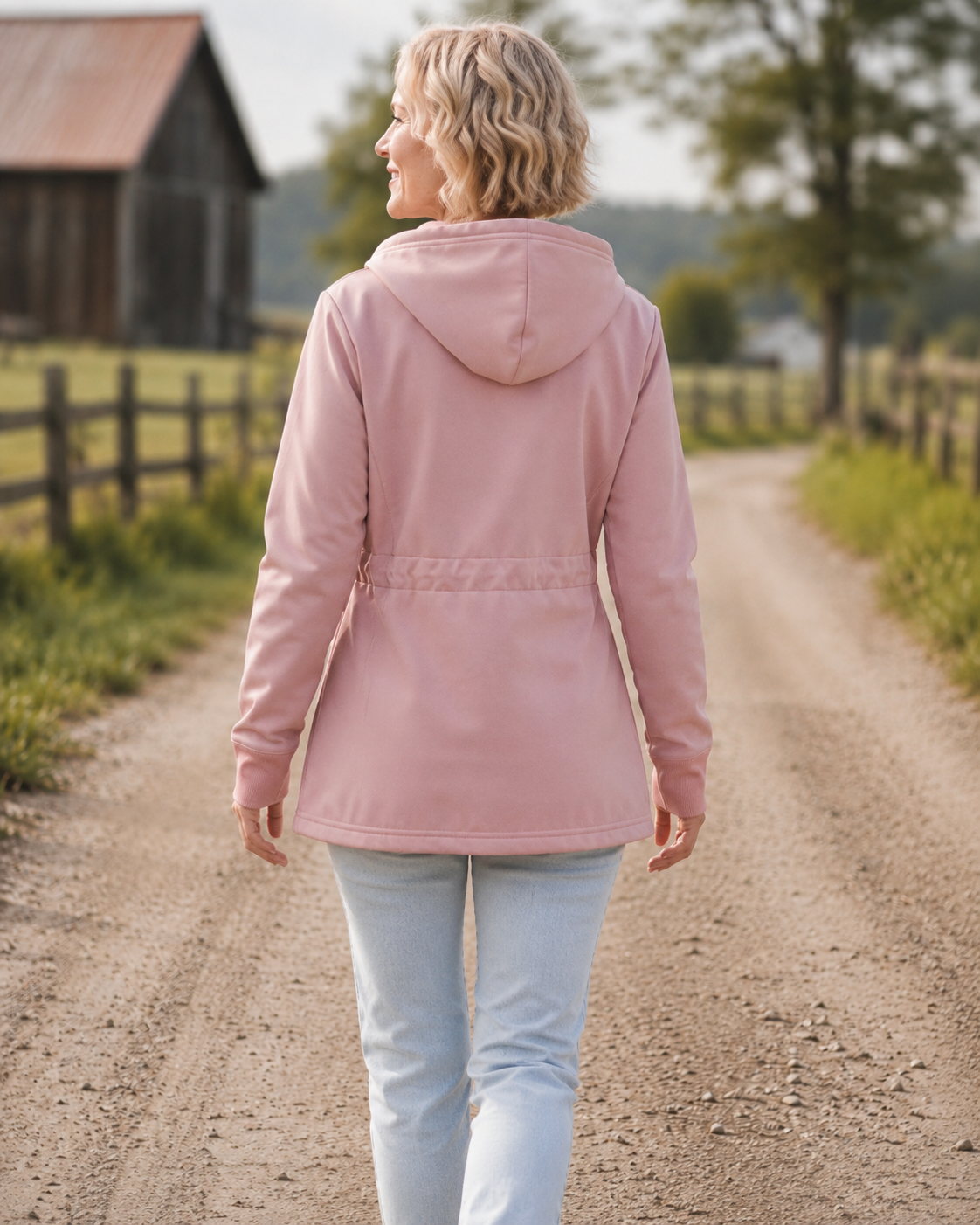 Anika Hoodie Rose Softshell