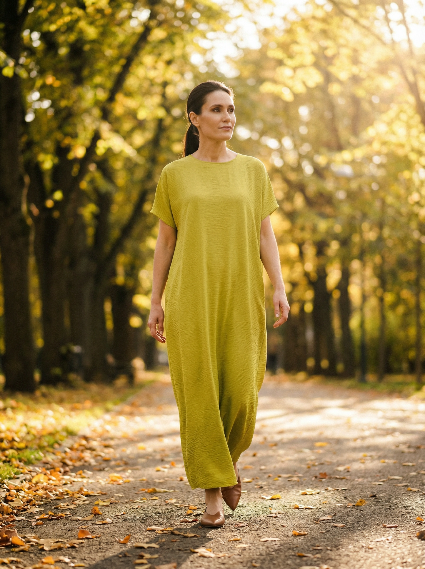 Aura Dress Chartreuse