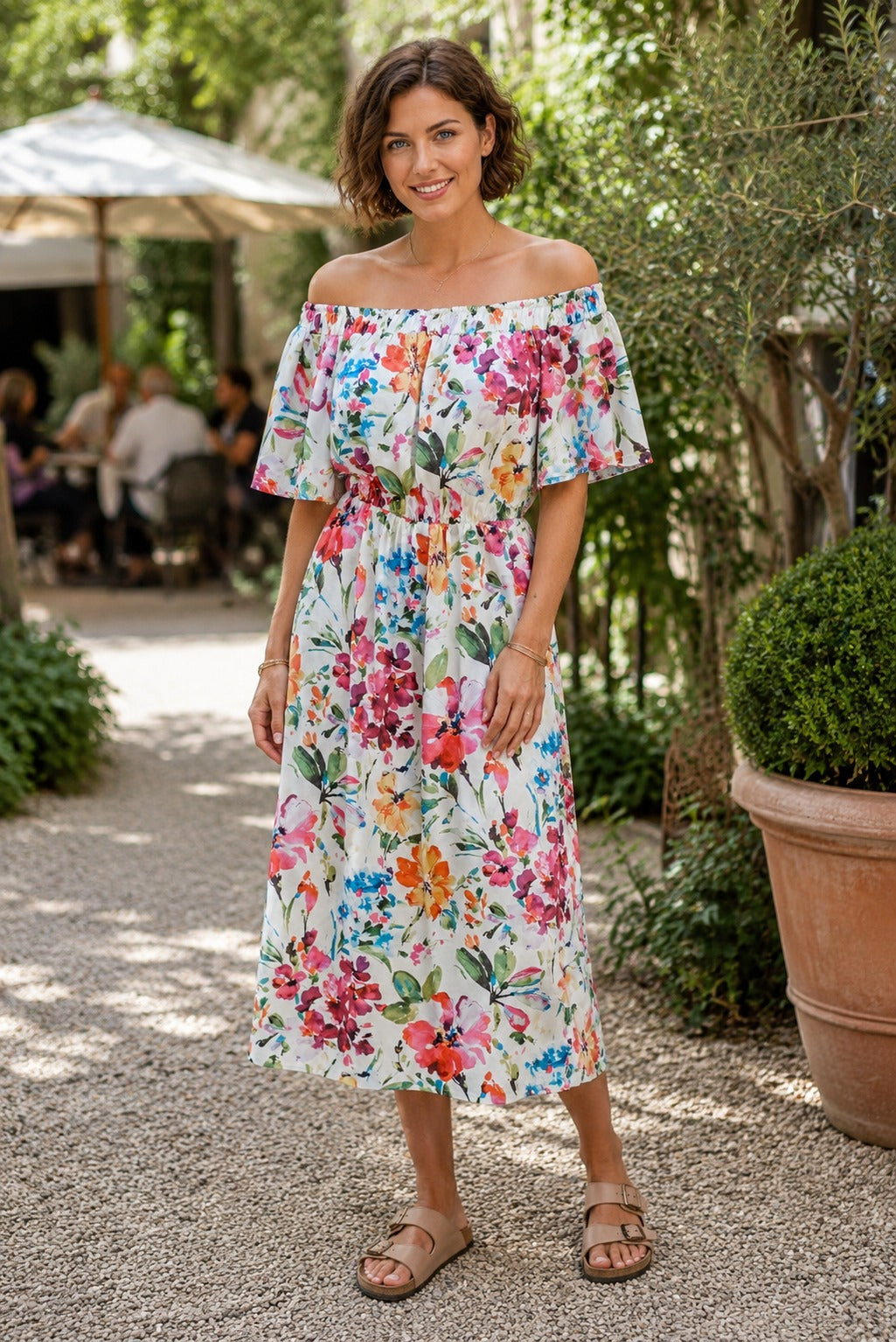 Frida Dress White Floral