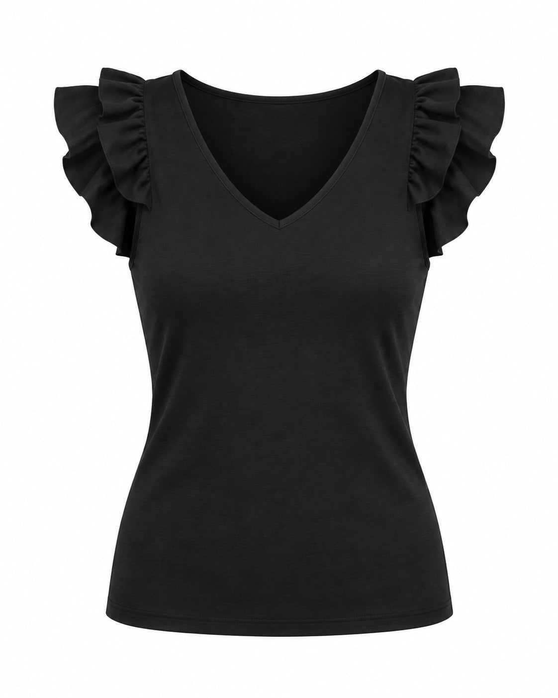 Cari V-Neck Black