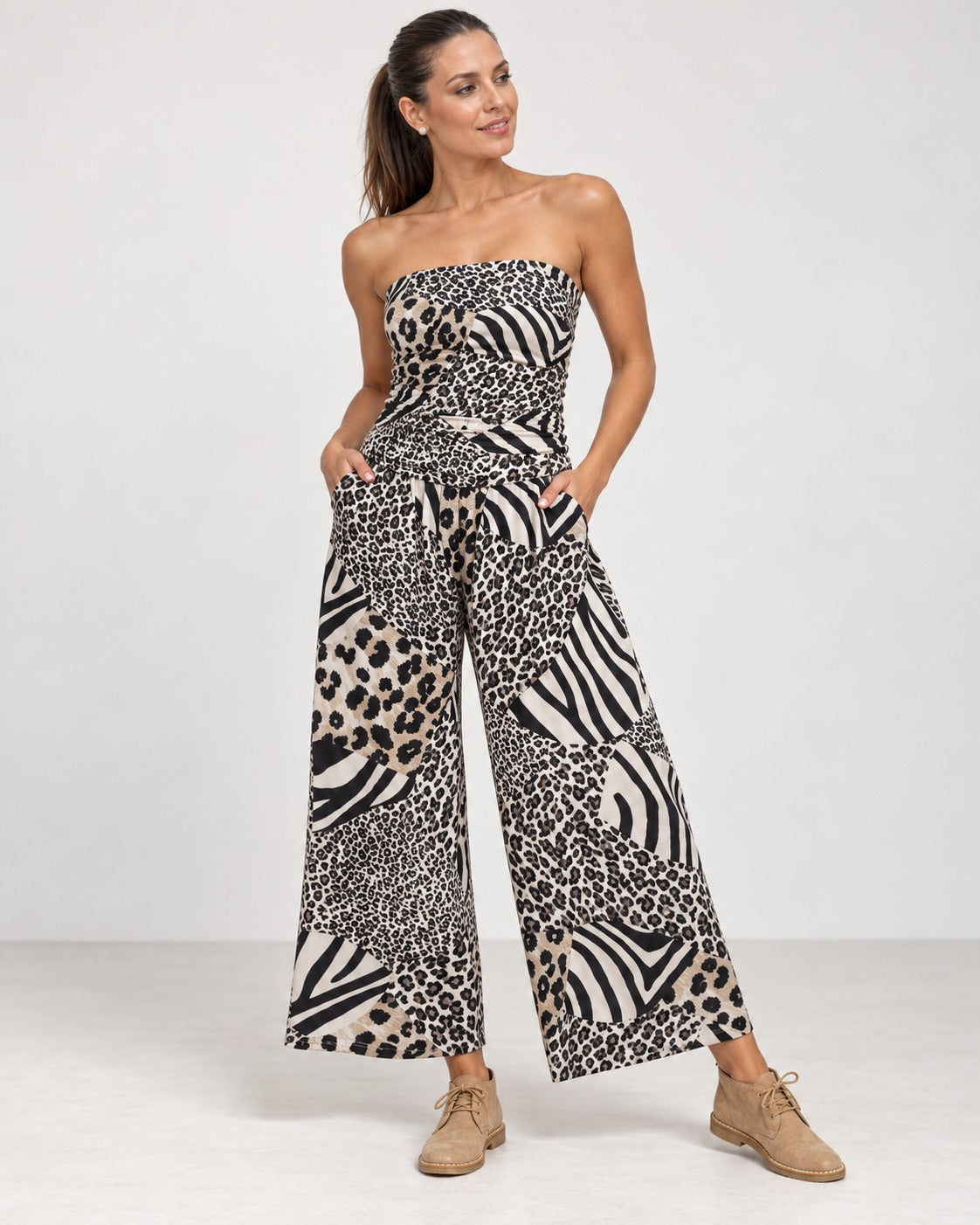 Maddy Jumpsuit Snow Leo
