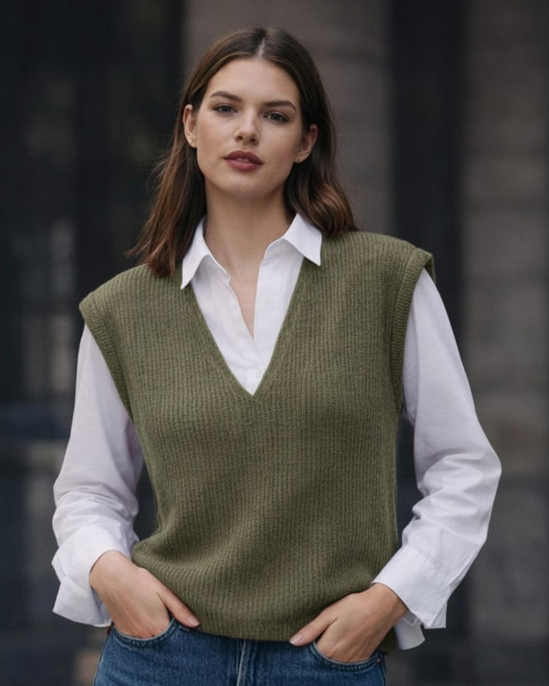 Meg Sleeveless Jersey Olive