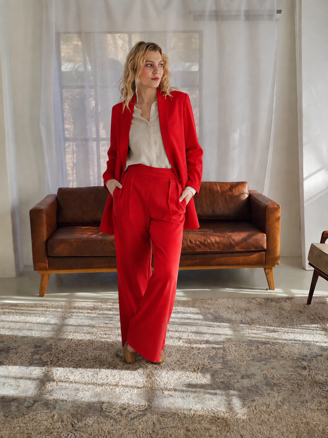 Delia Wide leg trouser Candy – Pants – Hashtag Iwant ladies clothing, image 3