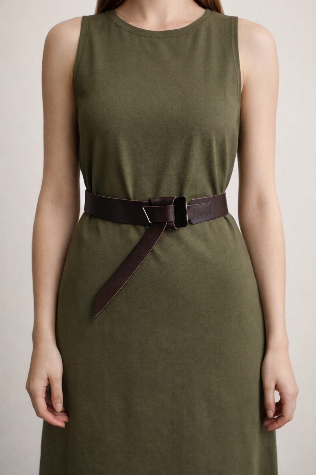 Rochelle Wrap Belt Choc 50mm