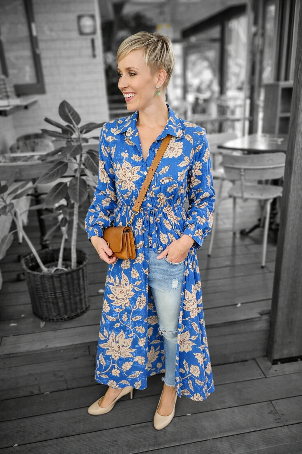 Livvy Dress Azure Saffron Pre-Order